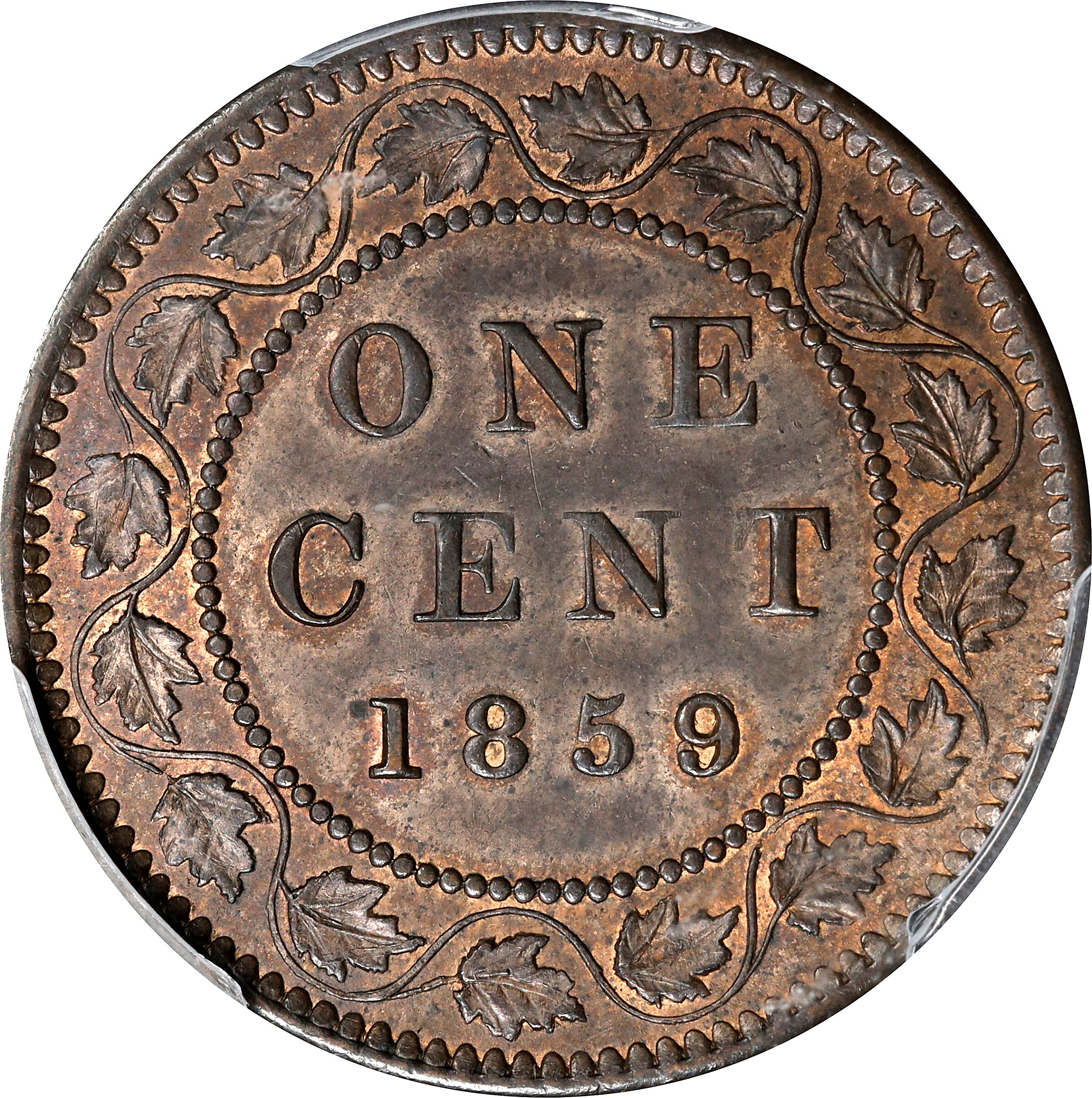 1859/8 1c Province of Canada, Medal Alignment, Wide 9 MS BN VF35 BN thumbnail 25