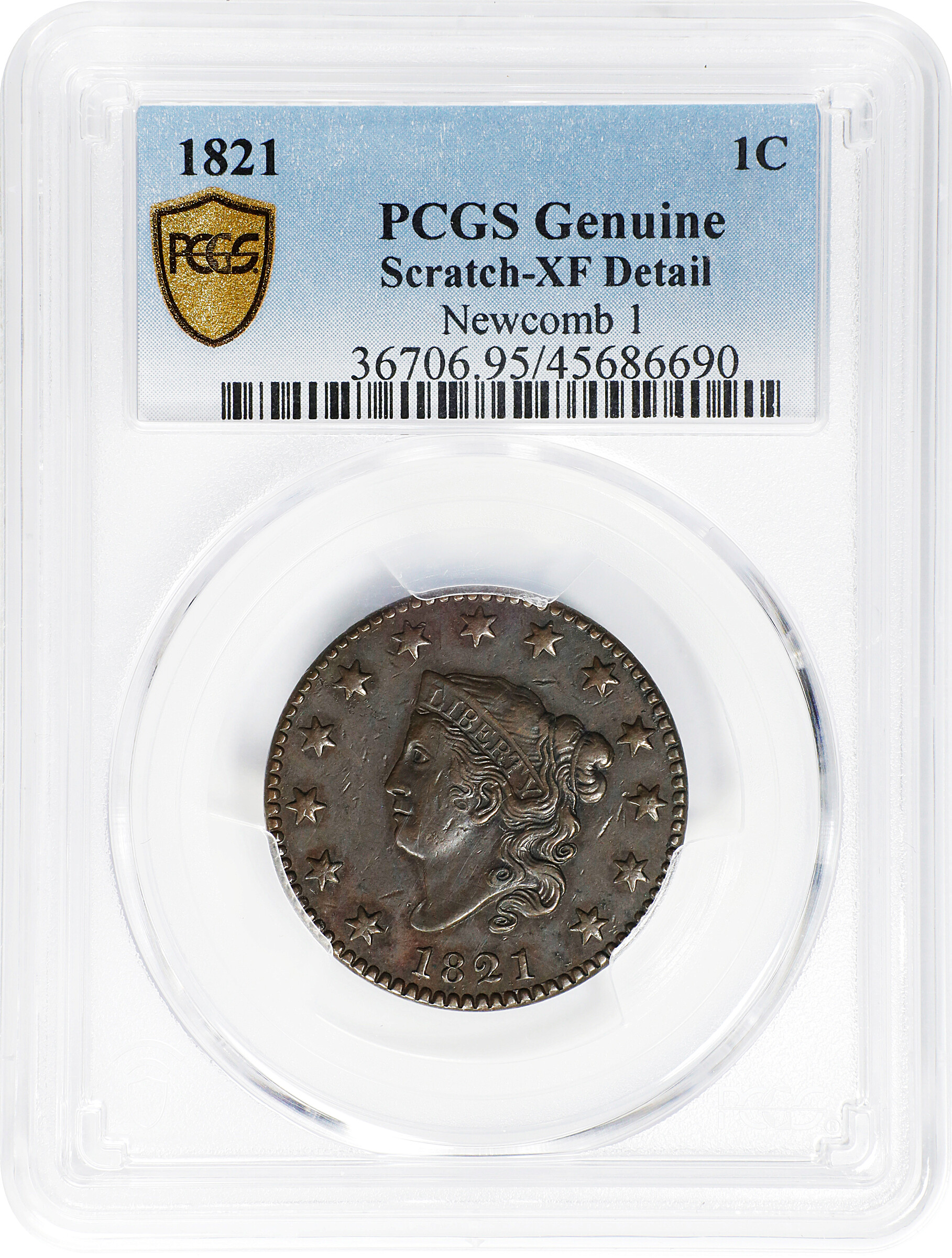 1821 1c N-1 MS BN VF20 BN thumbnail 10