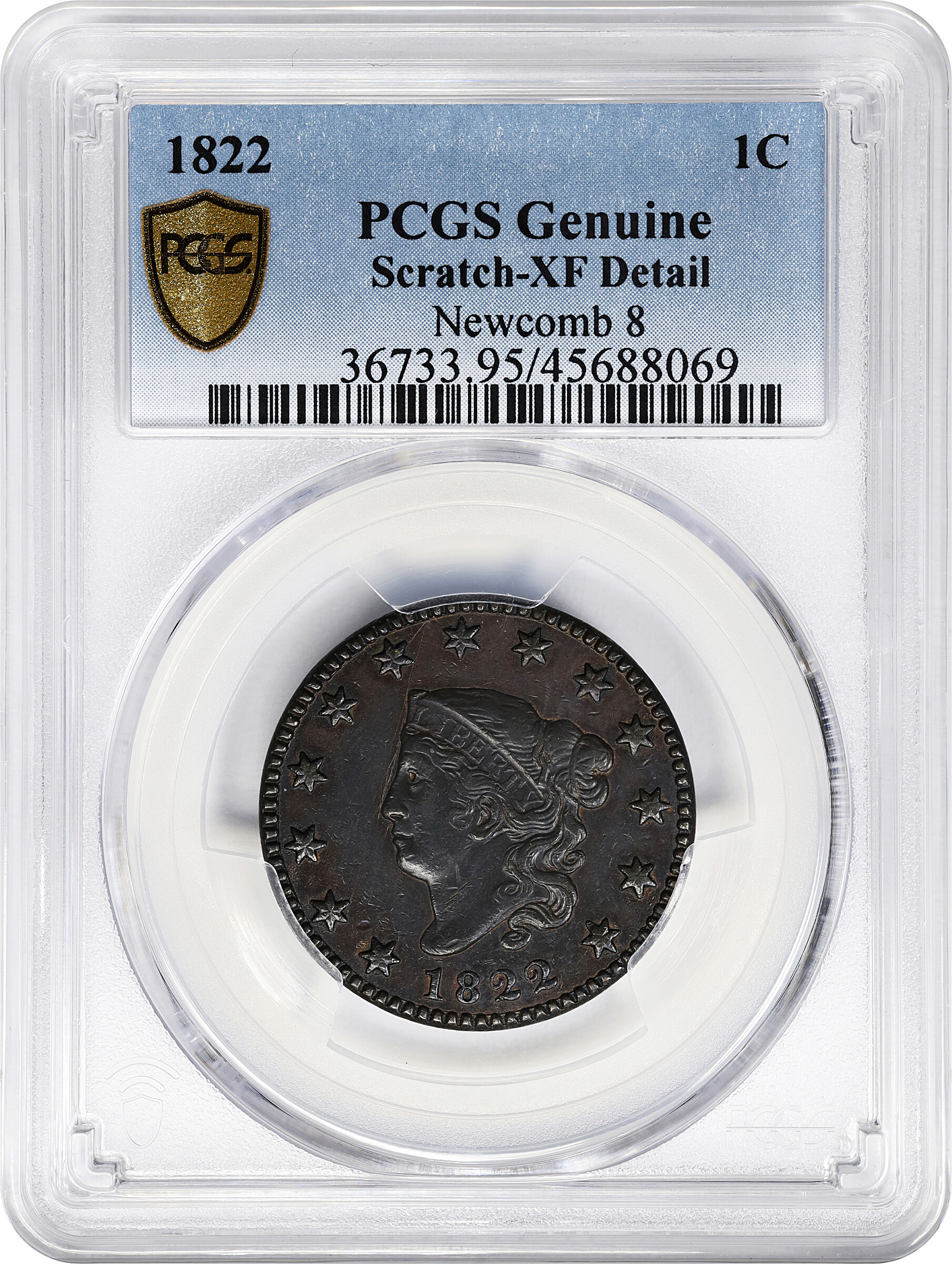1822 1c N-8 MS BN MS64 BN thumbnail 9