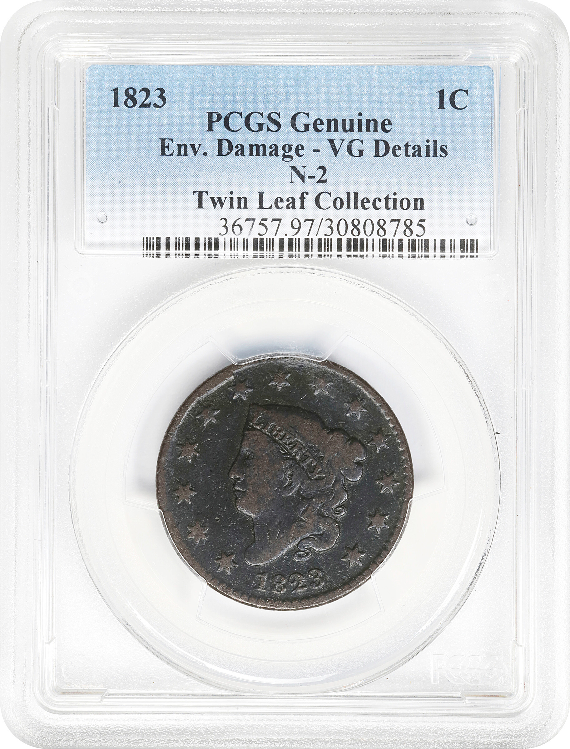 1823 1c Original, N-2 MS BN G6 BN thumbnail 22