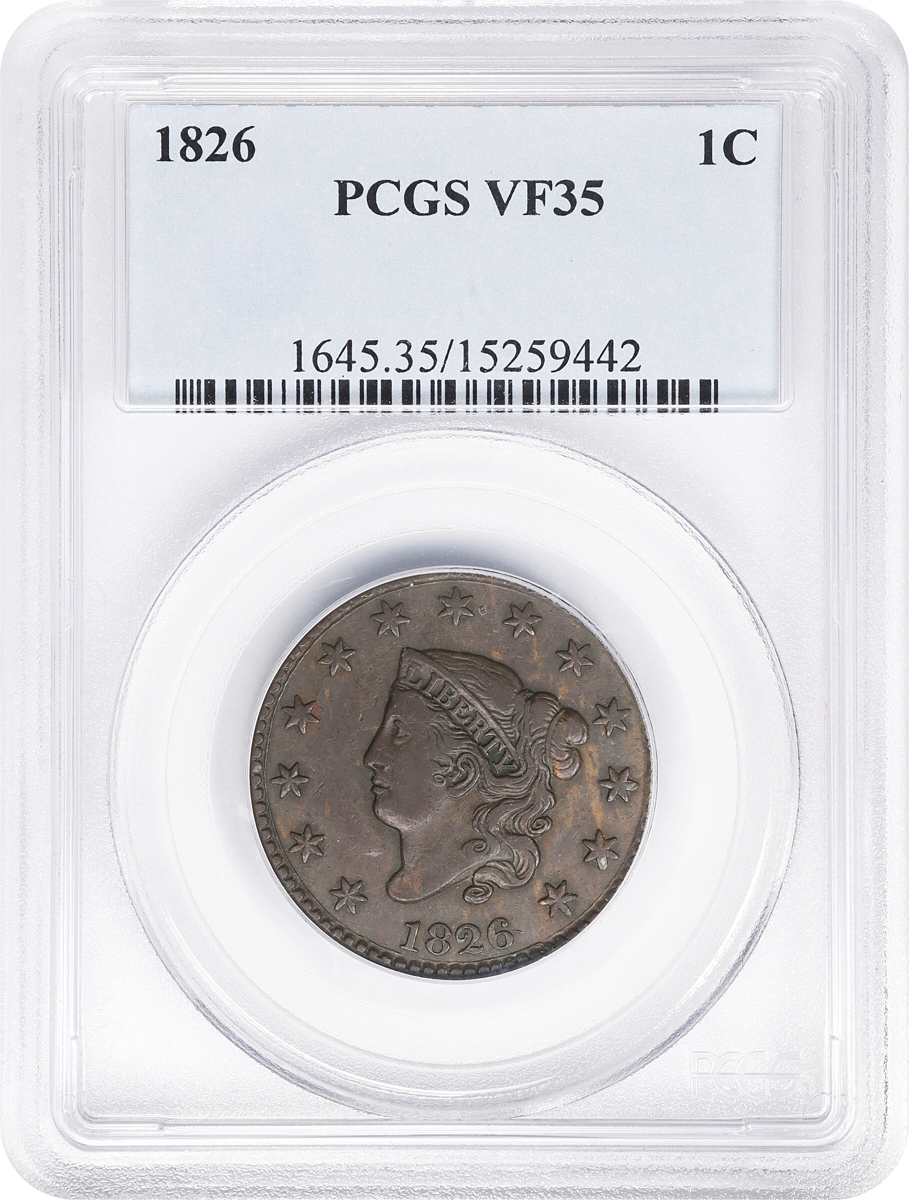1826 1c MS BN VF35 BN thumbnail 3