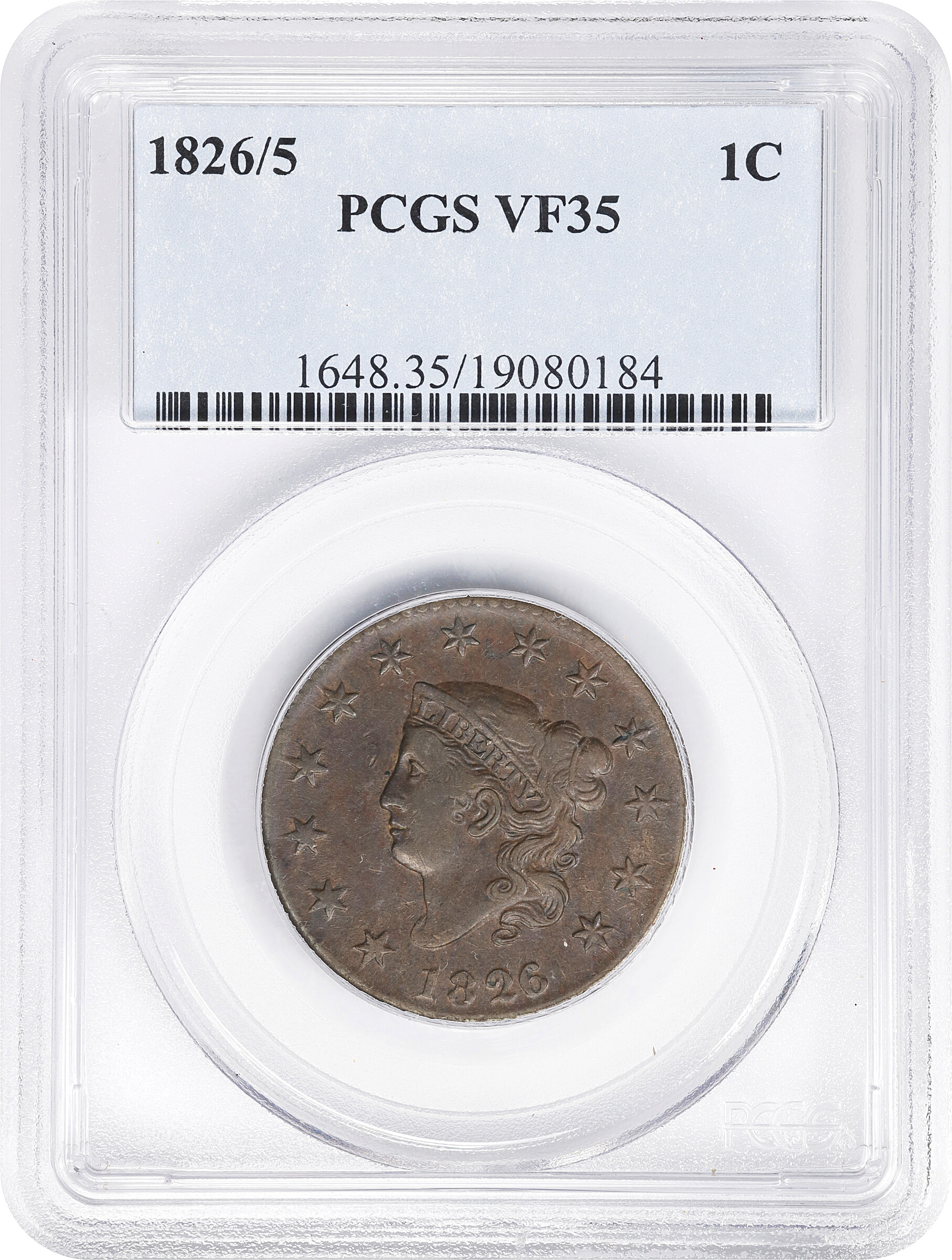 1826/5 1c MS BN VF35 BN CAC thumbnail 5