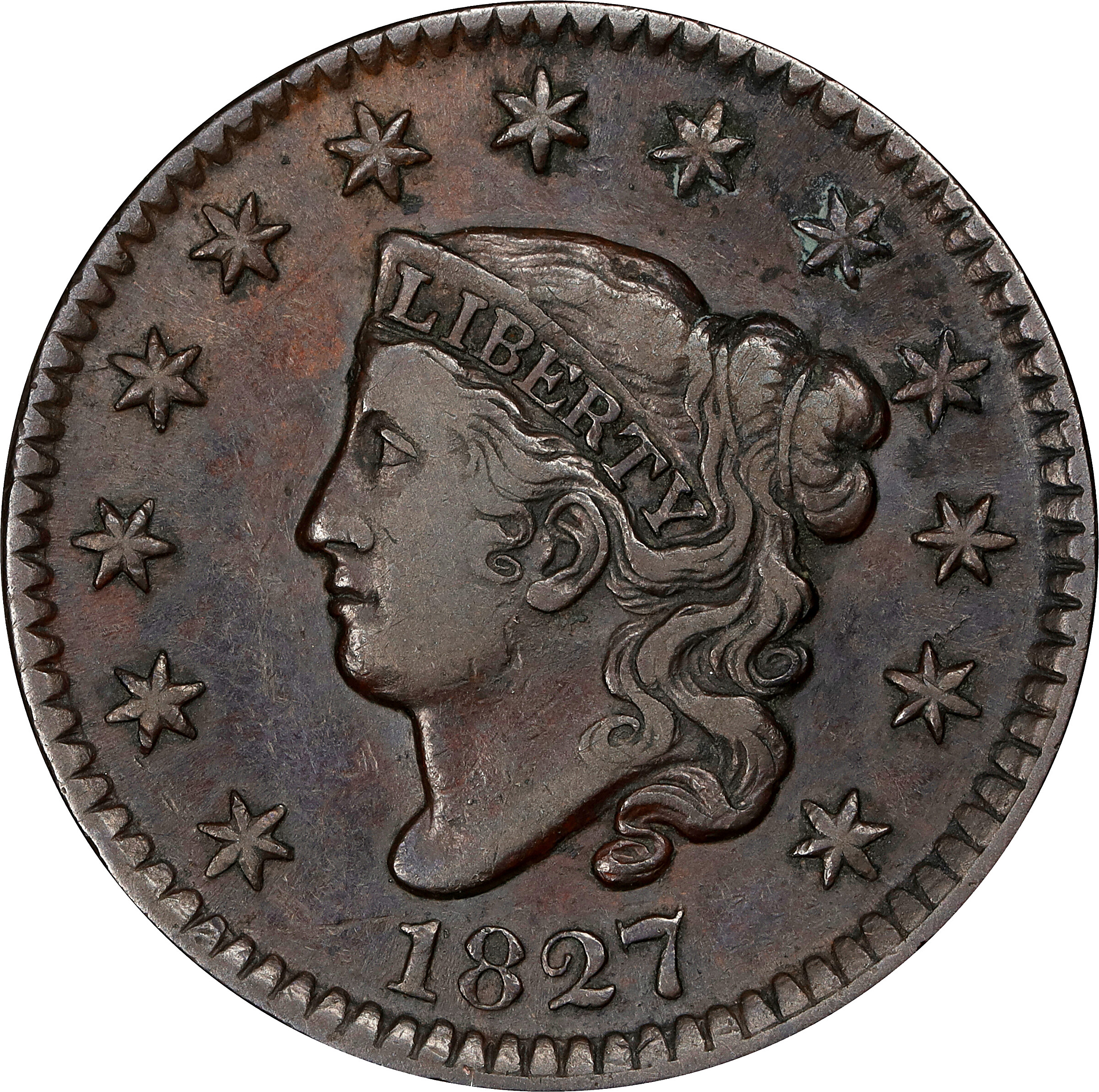Image for 1827 1c N-11 MS BN AG3 BN