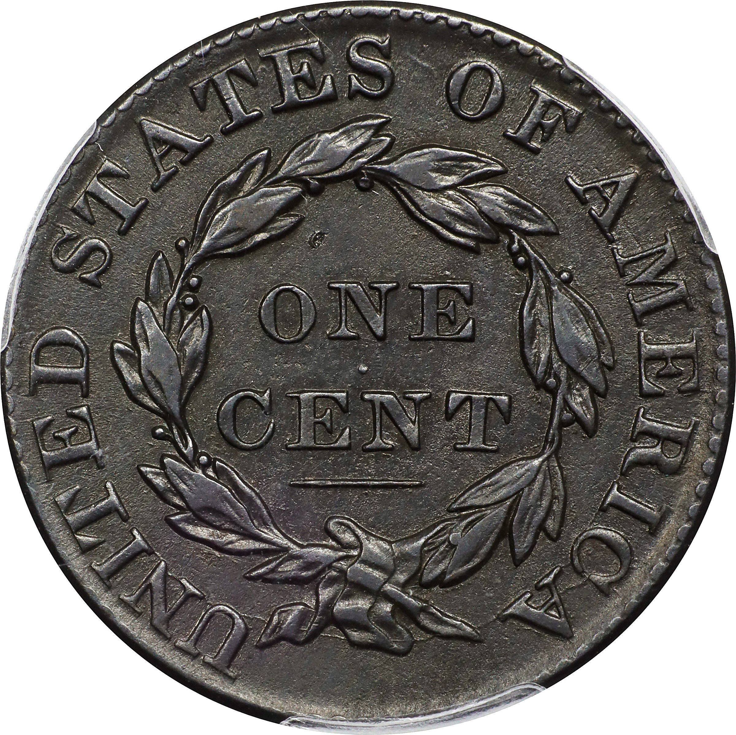 1828 1c Large Narrow Date, N-1 MS BN AG3 BN thumbnail 2