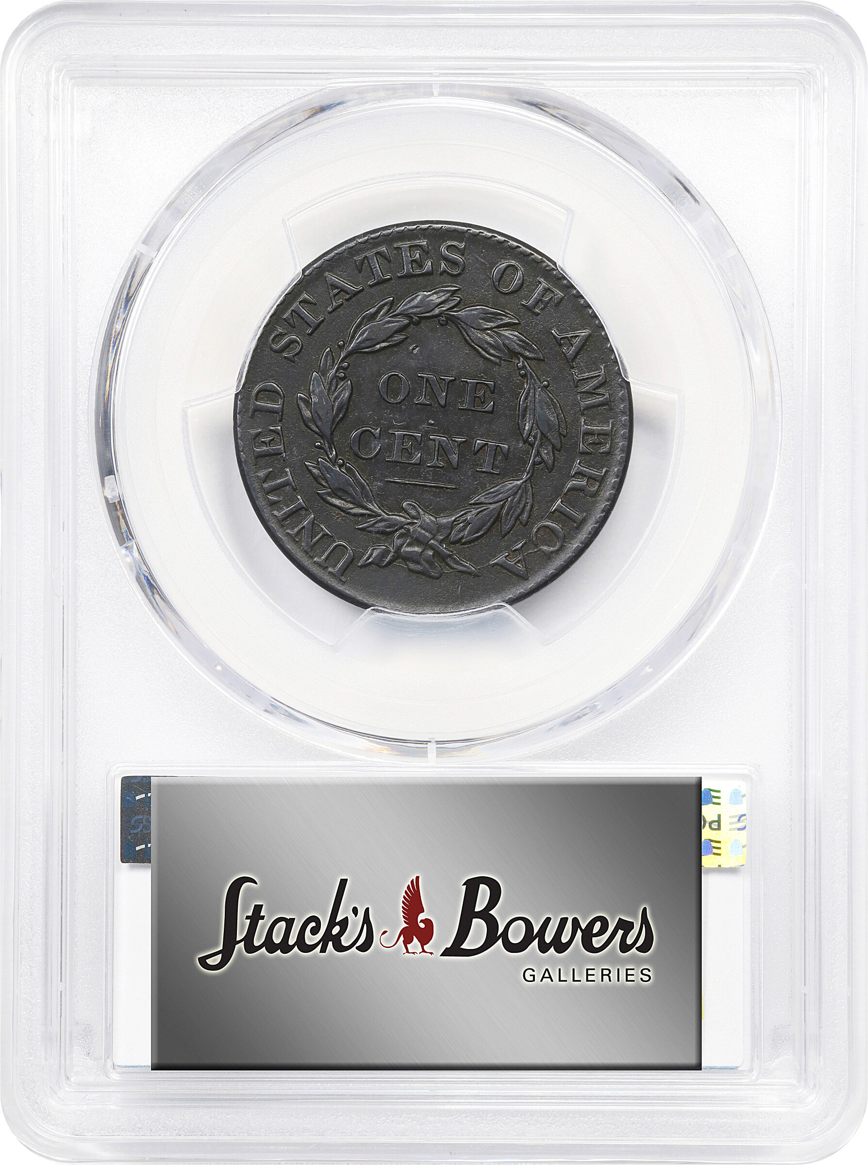 1828 1c Large Narrow Date, N-1 MS BN AG3 BN thumbnail 4