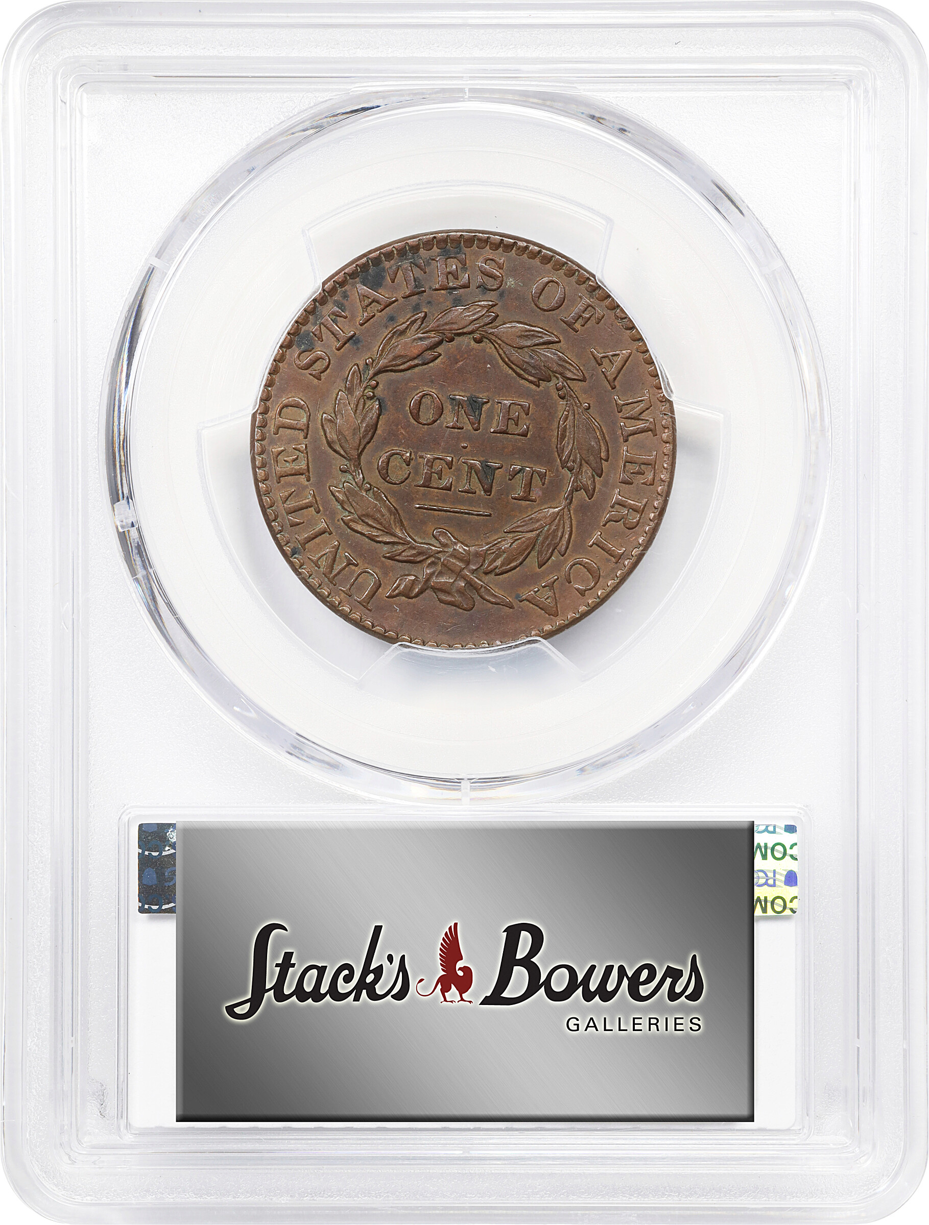 1828 1c Large Narrow Date, N-2 MS BN AG3 BN thumbnail 4