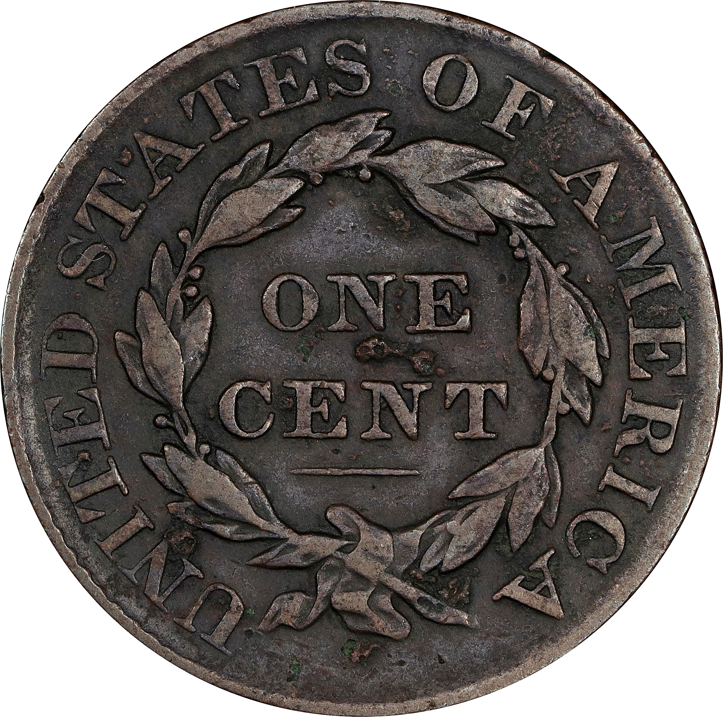1828 1c Large Narrow Date, N-4 MS BN AG3 BN CAC thumbnail 2