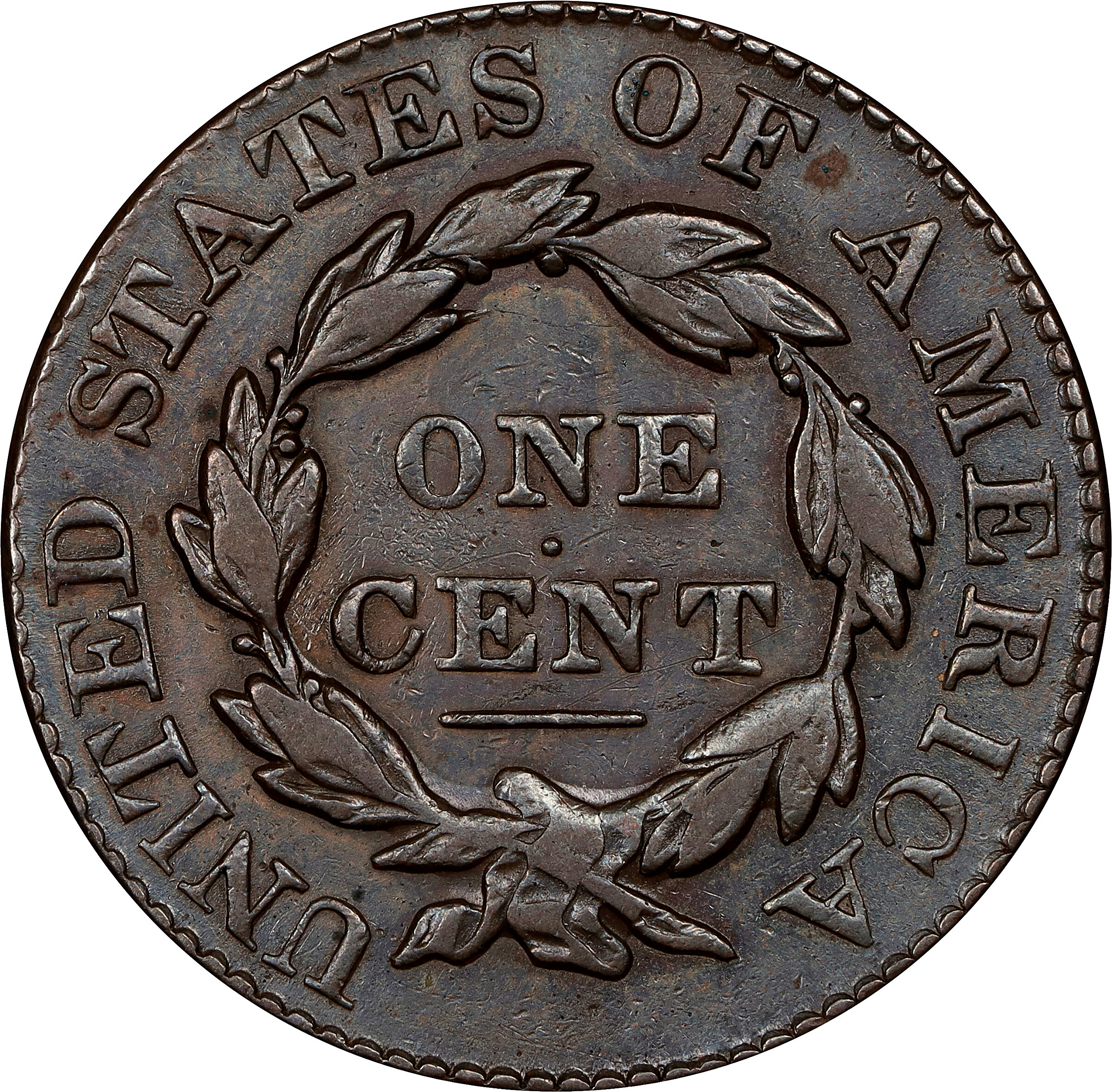 1828 1c Large Narrow Date, N-5 MS BN AG3 BN thumbnail 2