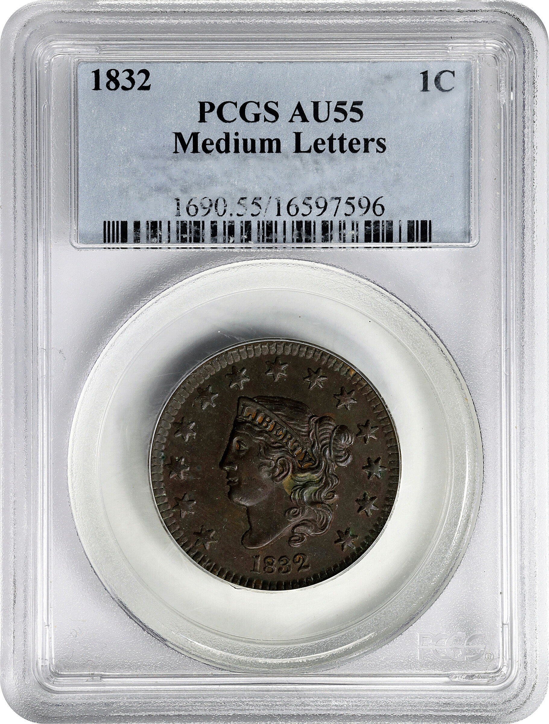 1832 1c Medium Letters MS BN AU55 BN thumbnail 3