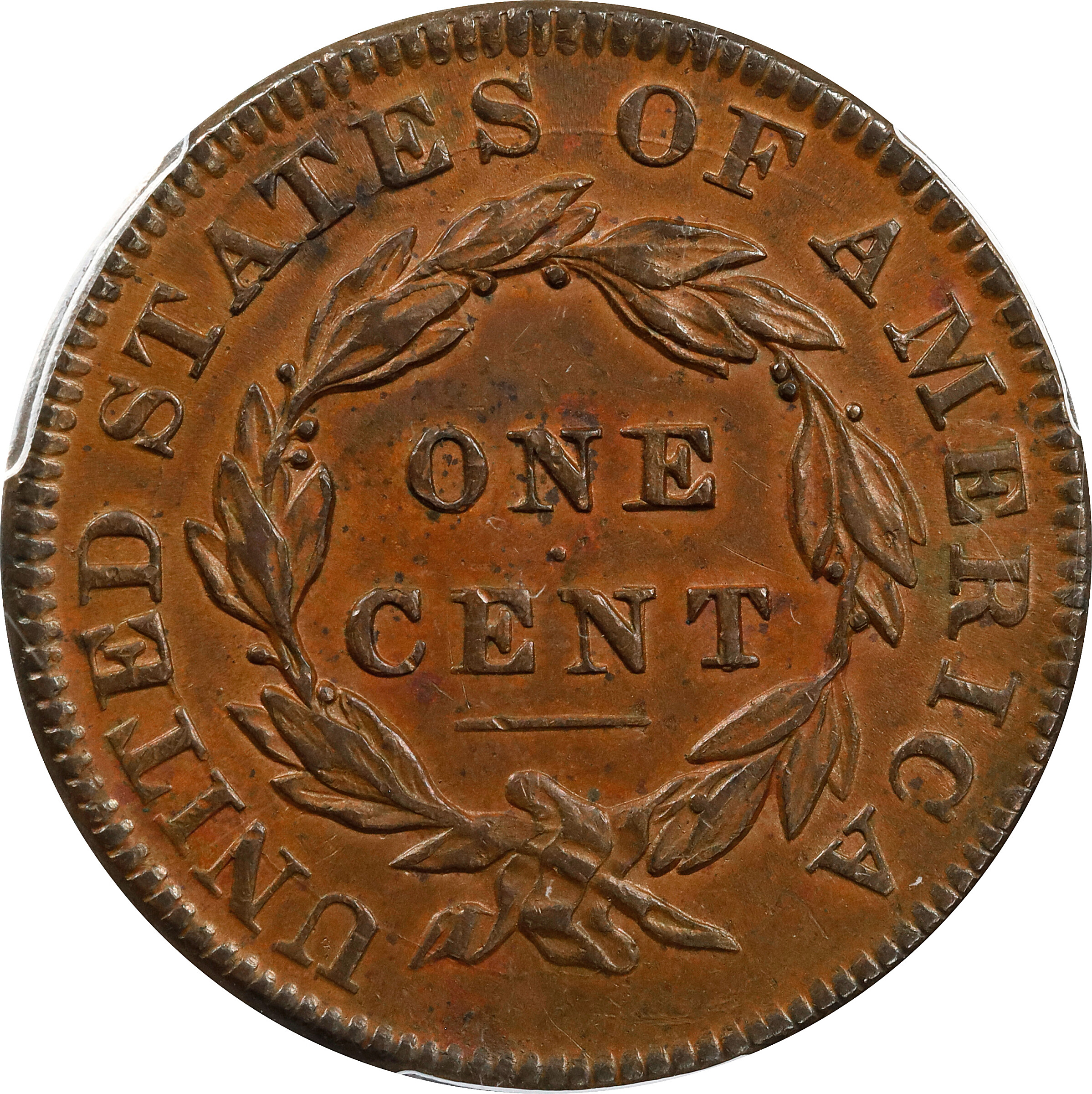 1834 1c Small 8, Large Stars, Medium Letters, N-1 MS BN VG8 BN thumbnail 2
