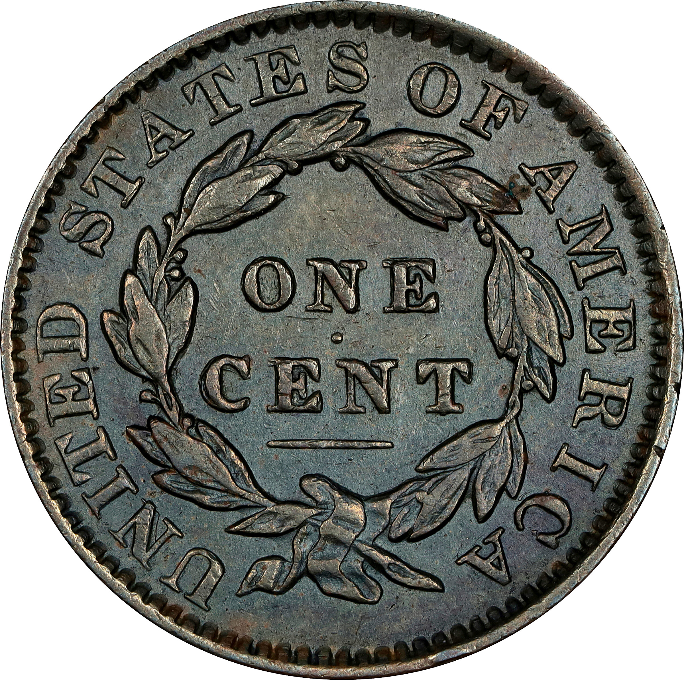 1834 1c Large 8, Small Stars, Medium Letters, N-3 MS BN AG3 BN thumbnail 2