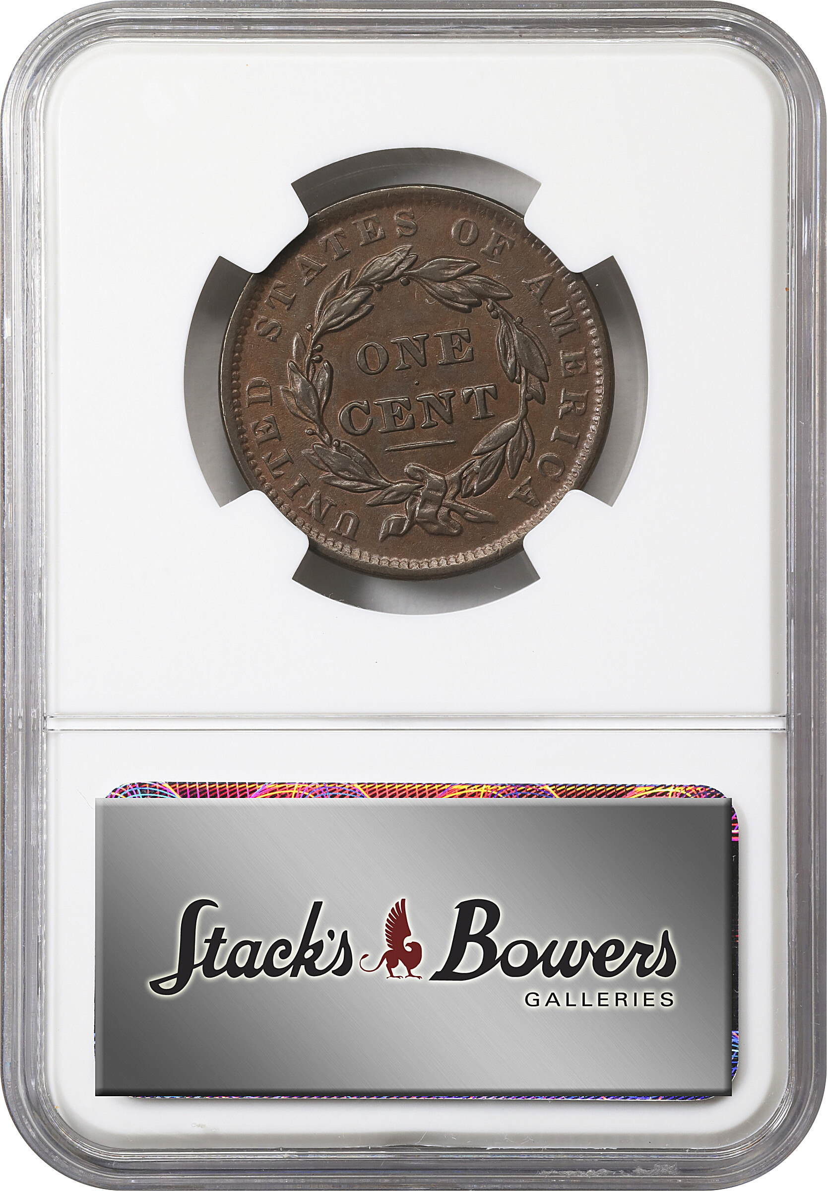 1837 1c Head of 1838, N-10 MS BN VF35 BN CAC thumbnail 4