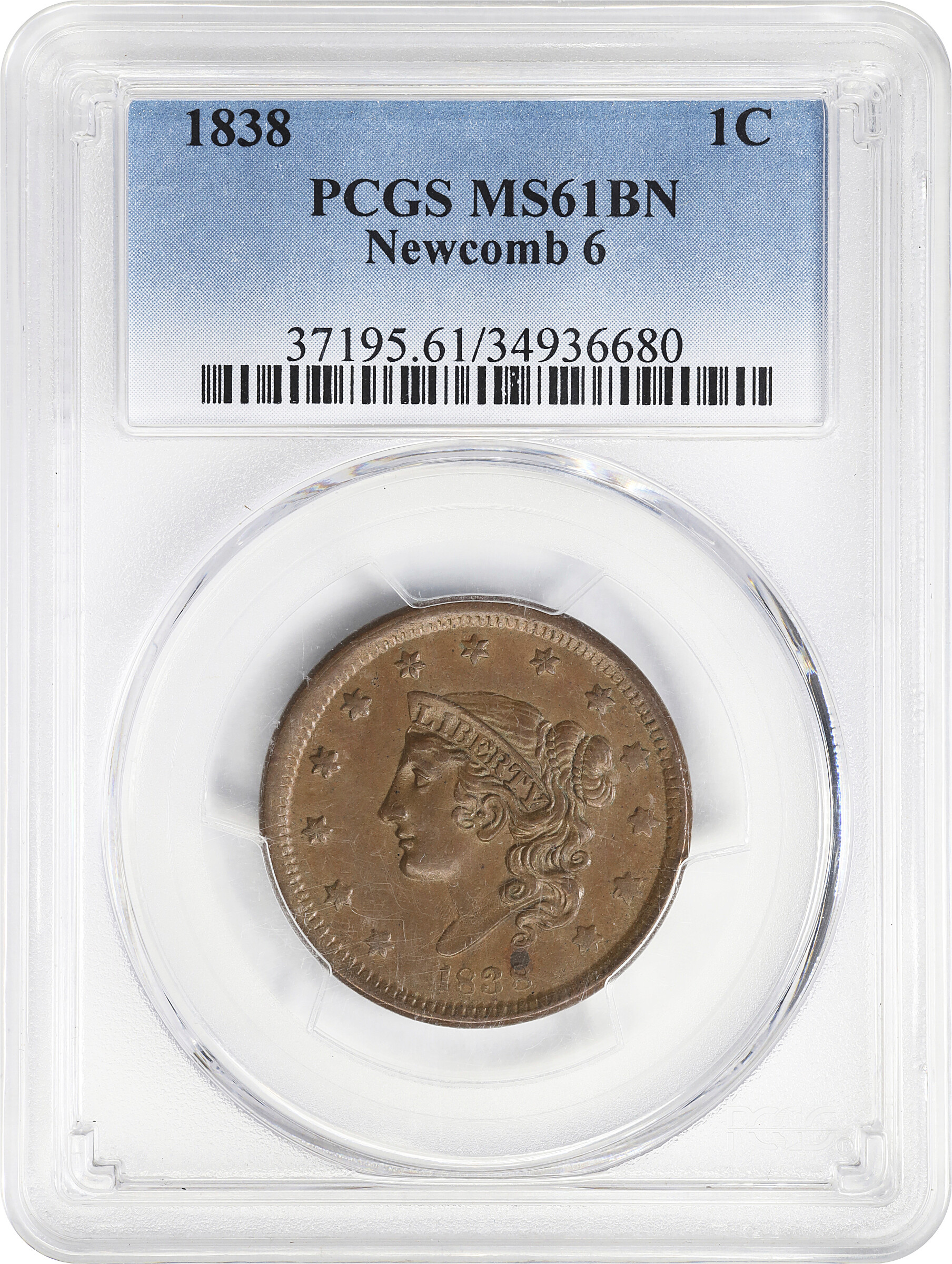 1838 1c N-6 MS BN VF35 BN CAC thumbnail 21