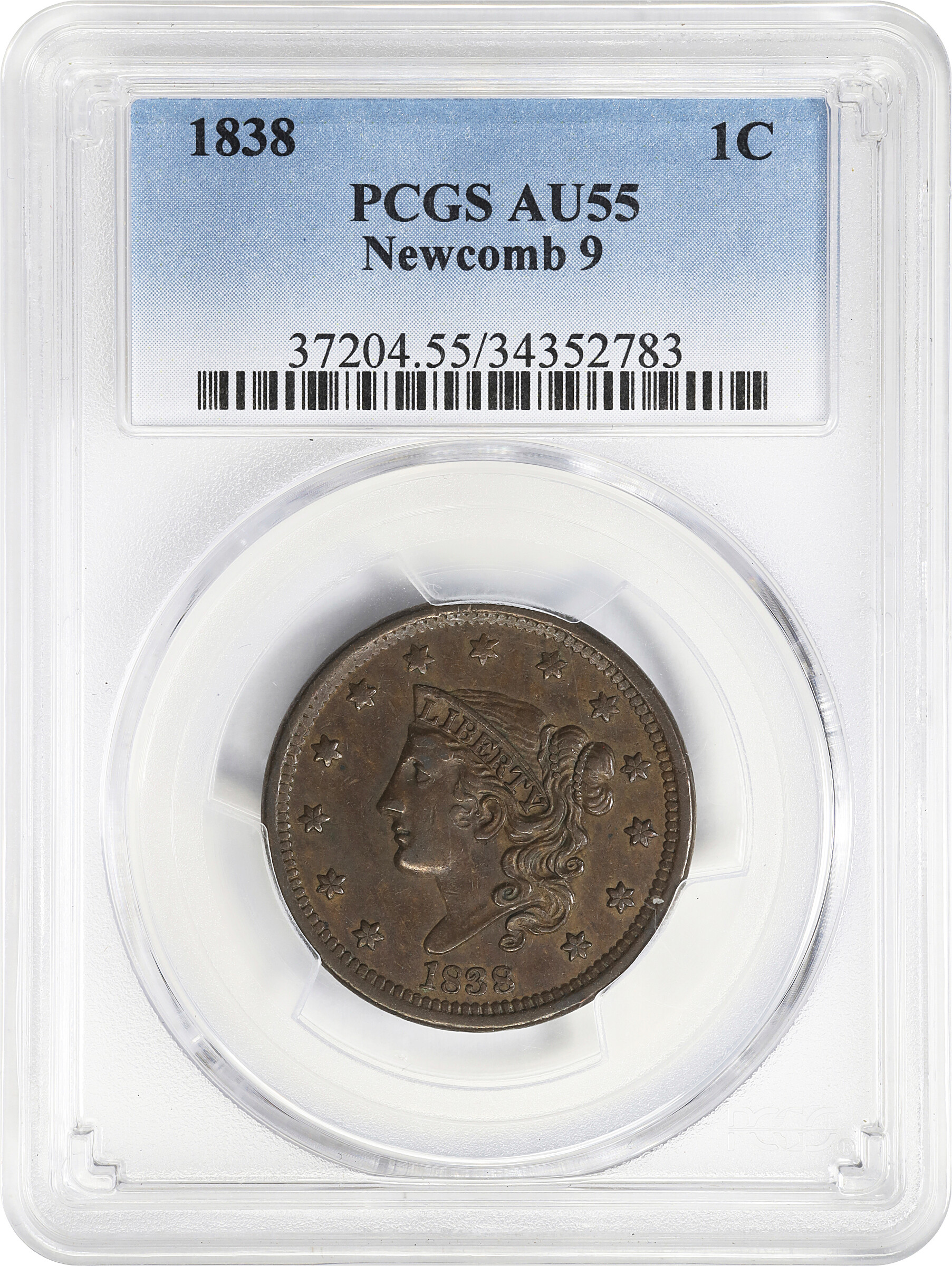 1838 1c N-9 MS BN MS60 BN thumbnail 4