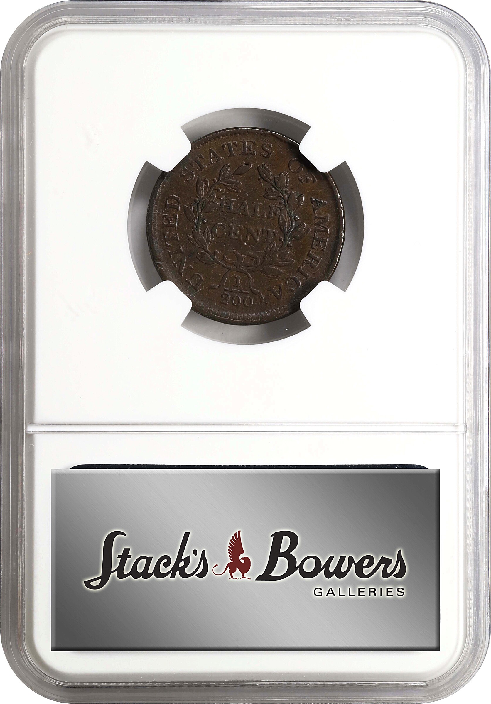 1805 1/2c Small 5, No Stems MS BN VF25 BN thumbnail 4