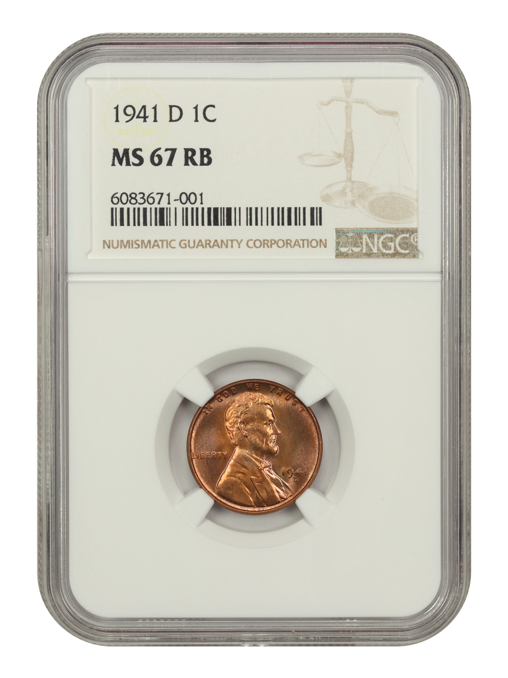 1941-D 1c MS RB MS65 RB CAC thumbnail 23