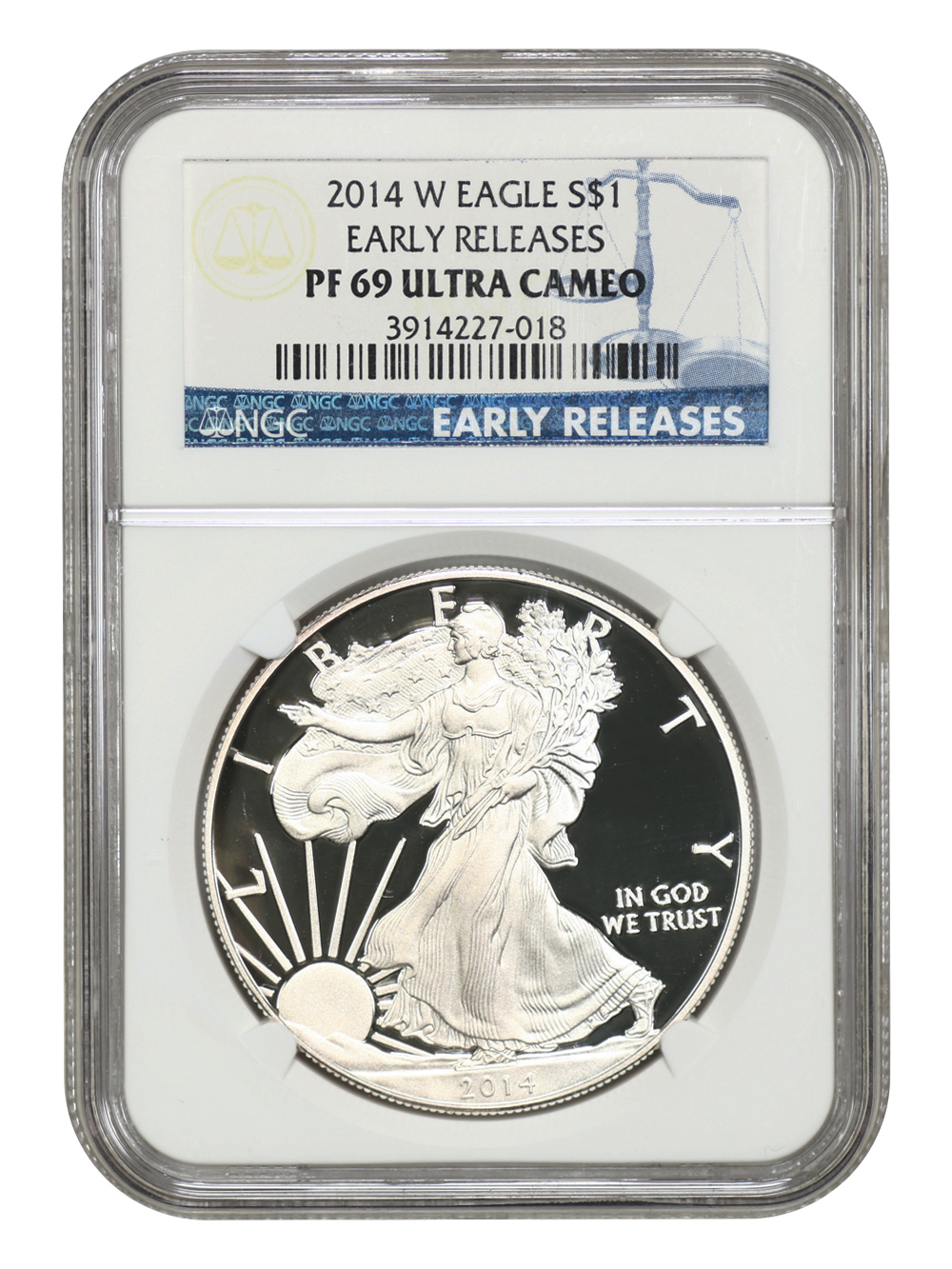 2014-W $1  Silver Eagle PR DCAM PR66 DCAM thumbnail 23