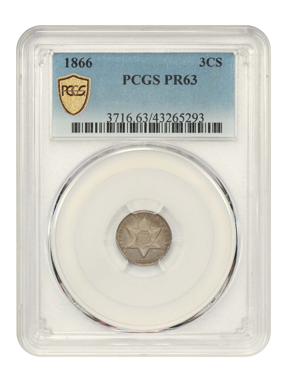 1866 3cS AU58 thumbnail 17