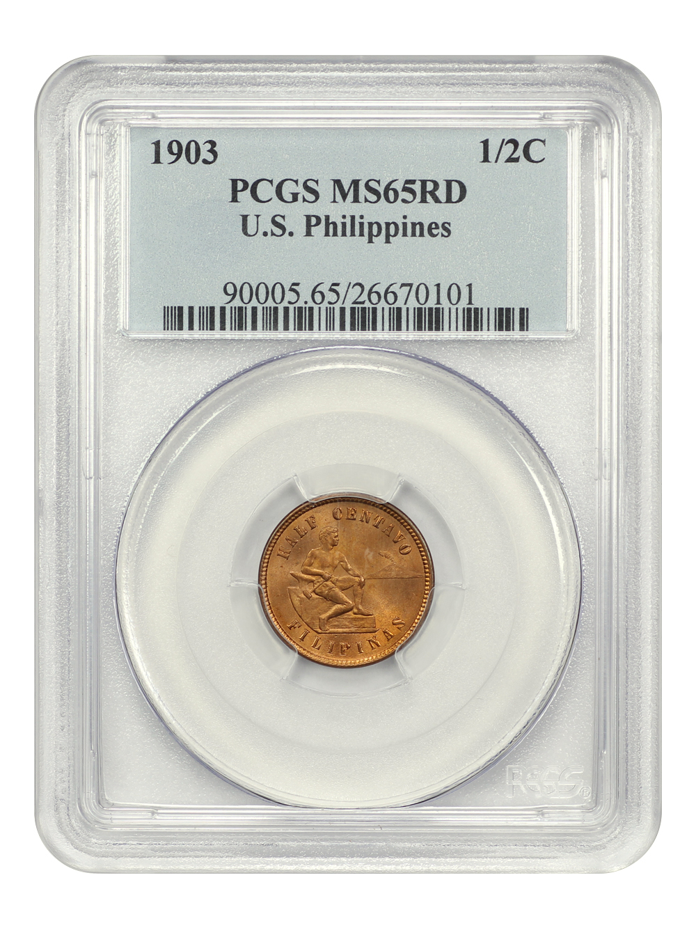 1903 1/2c U.S. Philippines MS RD MS65 RD thumbnail 5