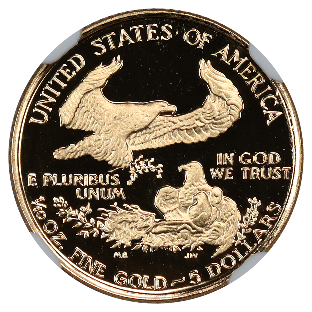 1989-P $5  Gold Eagle PR DCAM PR70 DCAM thumbnail 7