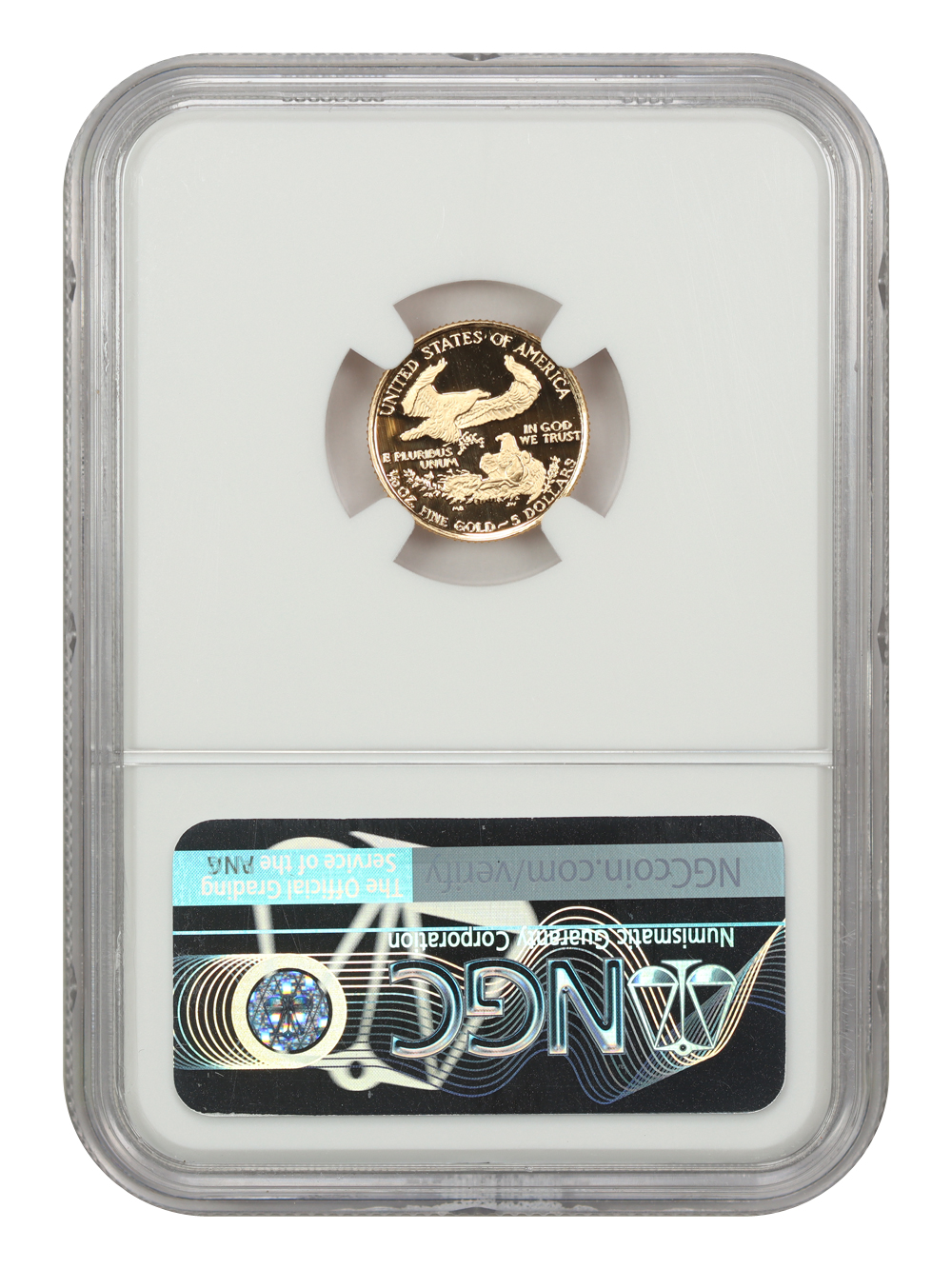 1989-P $5  Gold Eagle PR DCAM PR70 DCAM thumbnail 9