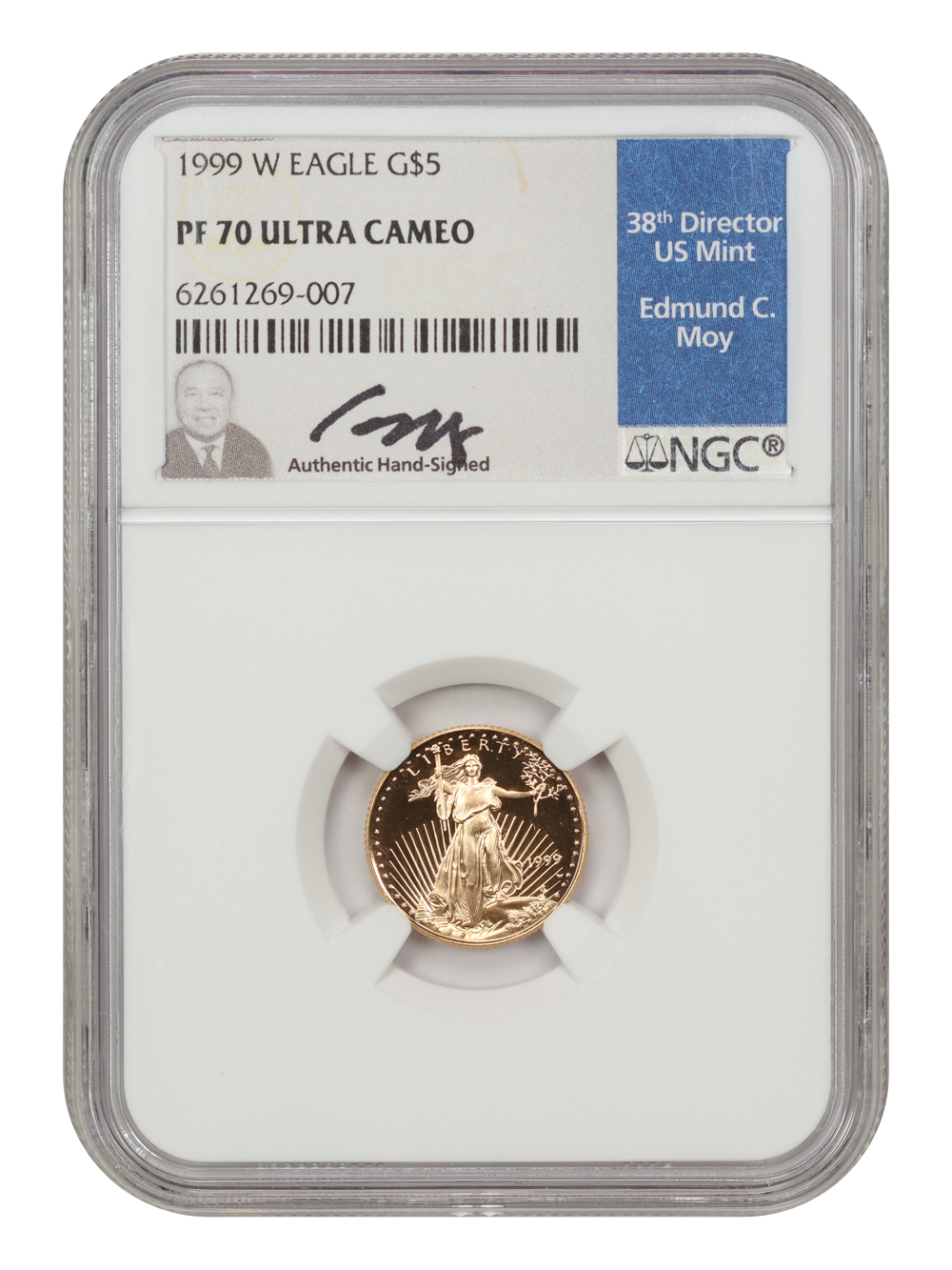 1999-W $5  Gold Eagle PR DCAM OGP thumbnail 5