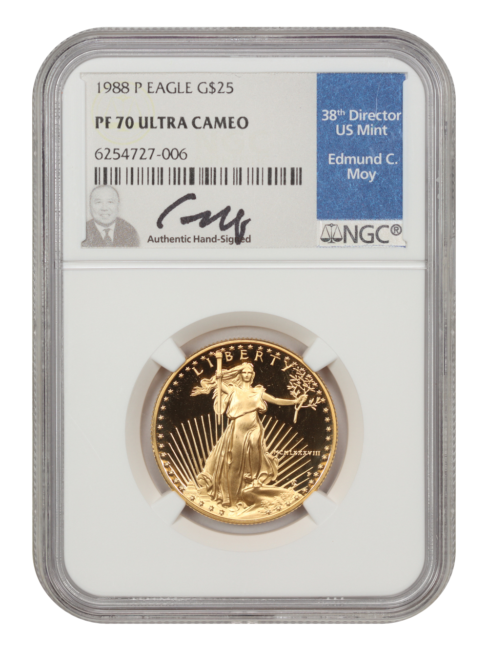 1988-P $25  Gold Eagle PR DCAM PR70 DCAM thumbnail 8