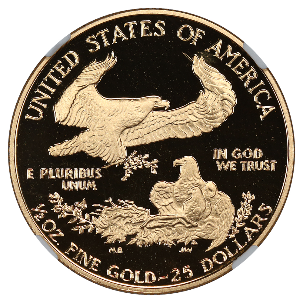 1989-P $25  Gold Eagle PR DCAM OGP thumbnail 3
