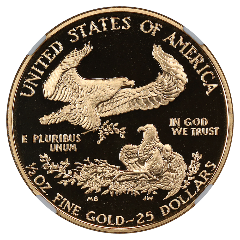 1990-P $25  Gold Eagle PR DCAM PR70 DCAM thumbnail 11