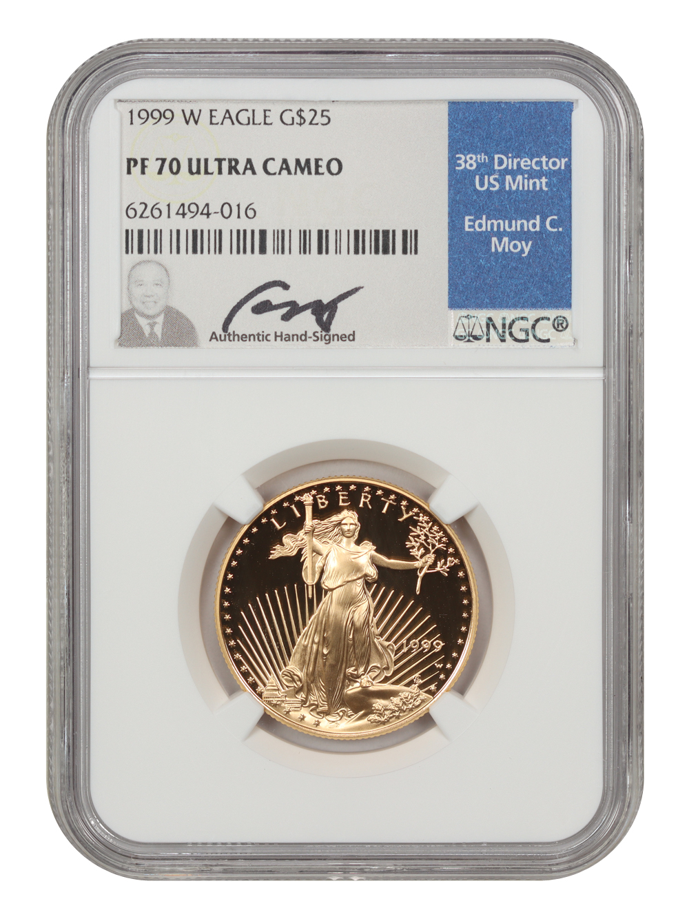 1999-W $25  Gold Eagle PR DCAM OGP thumbnail 6