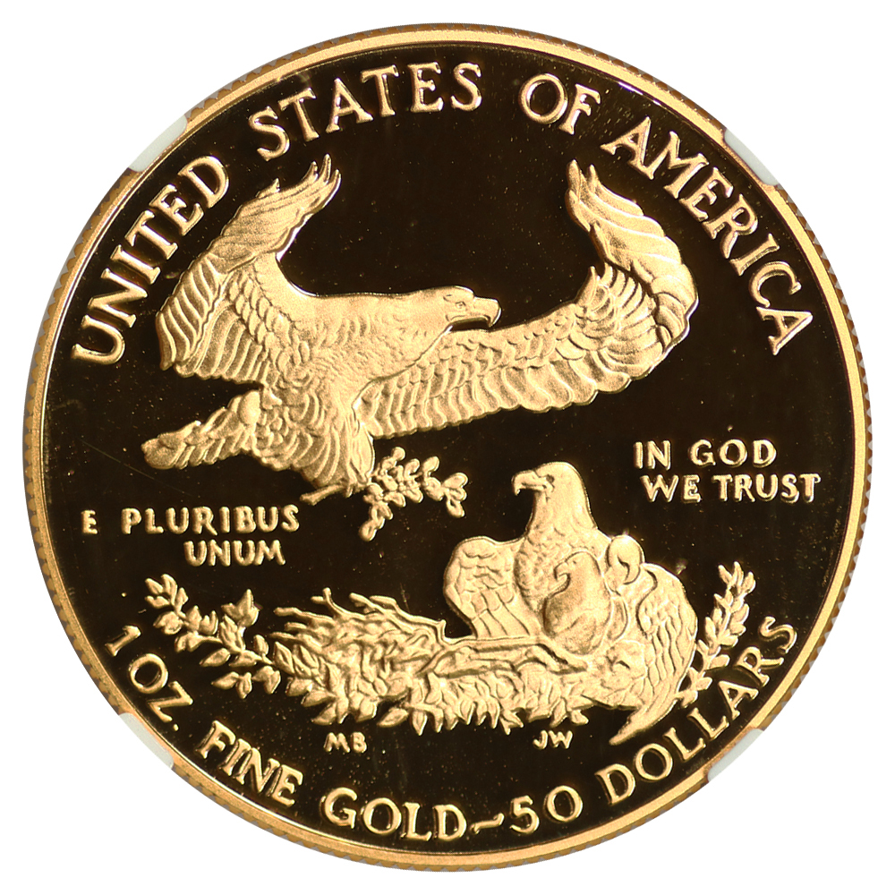 1988-W G$50  Gold Eagle PR DCAM OGP thumbnail 6