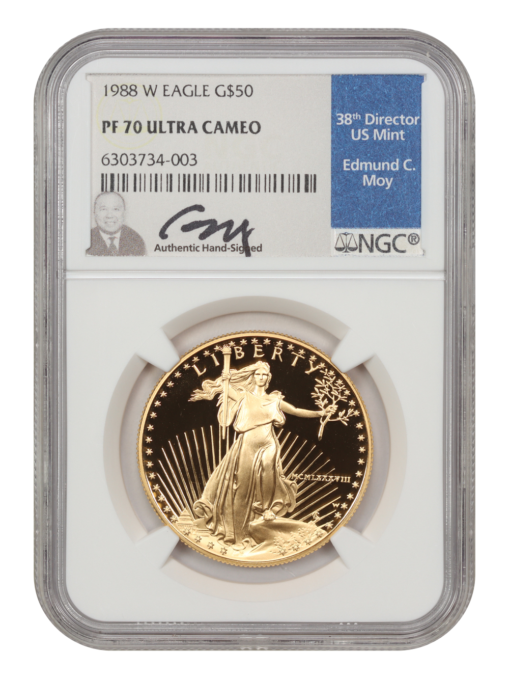 1988-W G$50  Gold Eagle PR DCAM OGP thumbnail 7