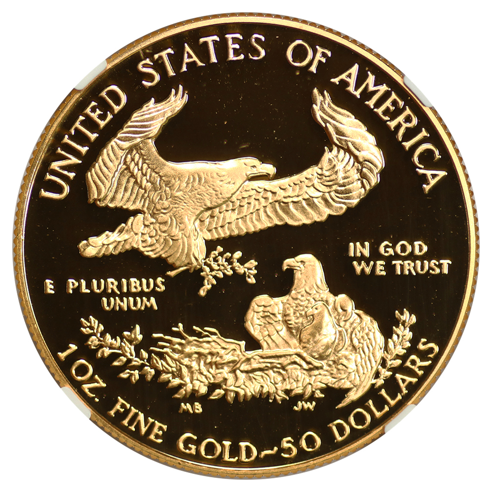 1989-W G$50  Gold Eagle PR DCAM PR70 DCAM thumbnail 5