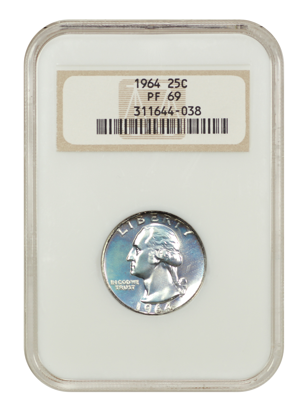 1964 25c PR69 thumbnail 3