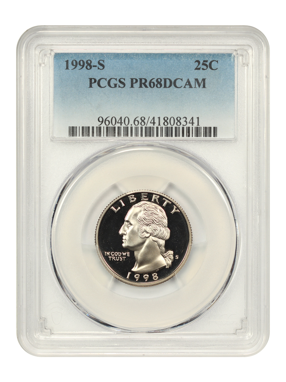 1998-S 25c Clad PR DCAM PR64 DCAM thumbnail 3