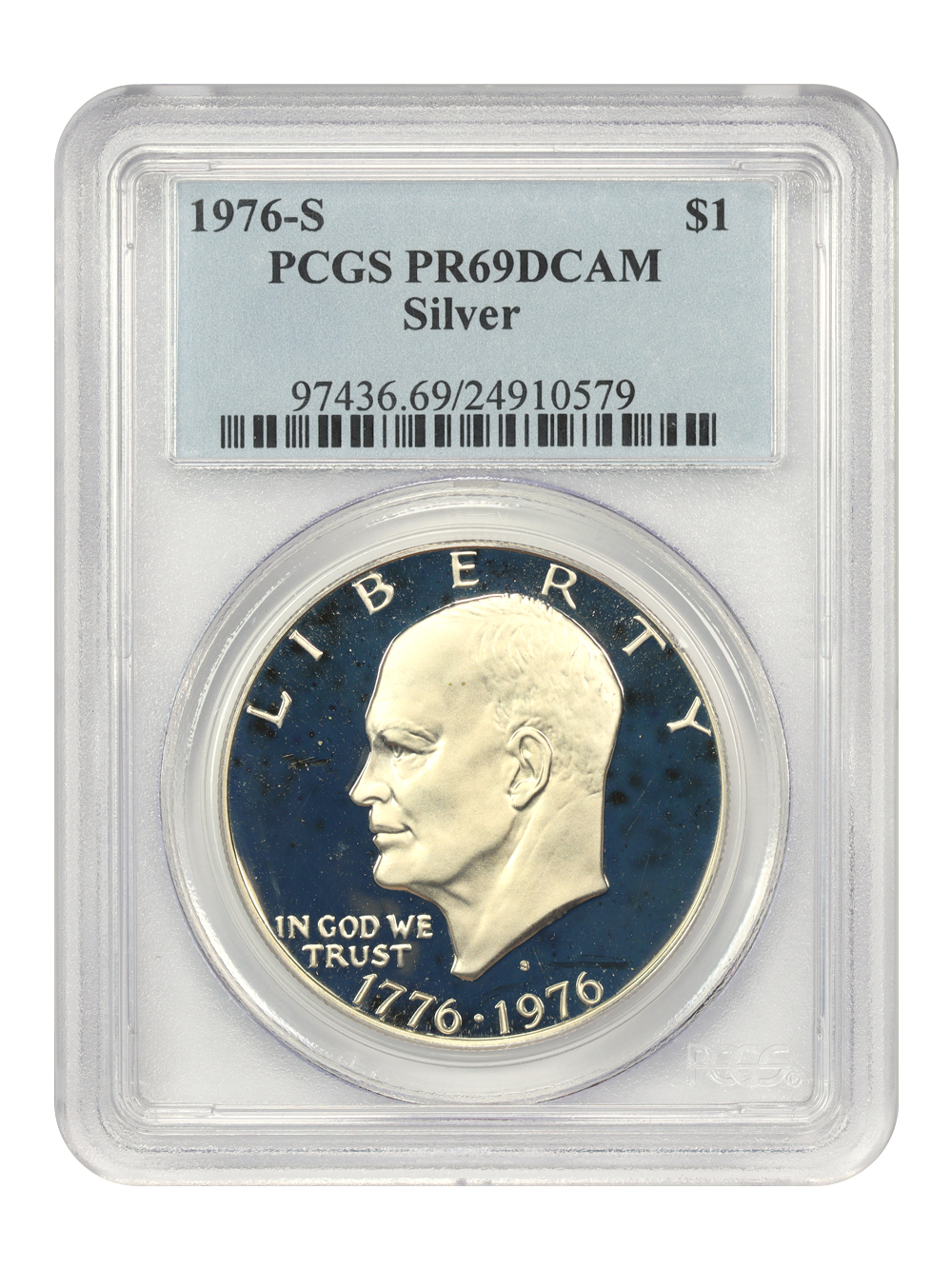 1976-S $1  Silver, Type 1 PR DCAM PR69 DCAM thumbnail 7