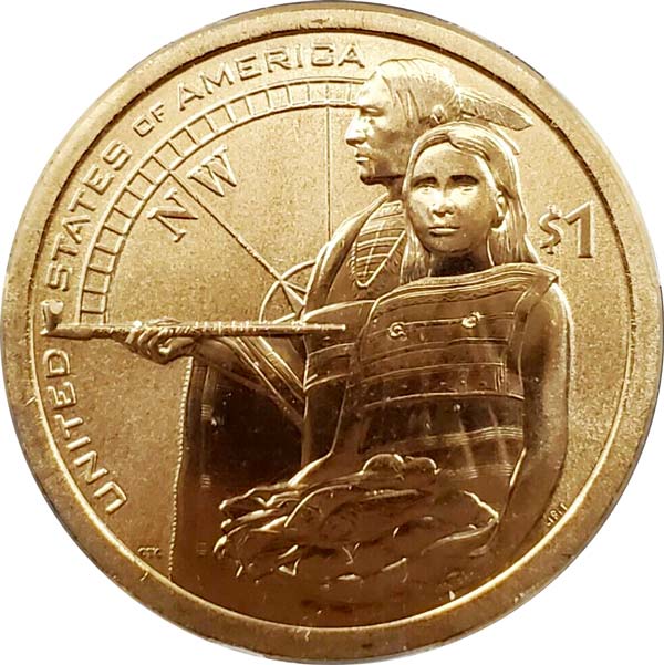 2014-D $1 Native American, Native Hospitality, Enhanced Unc, Pos. A MS