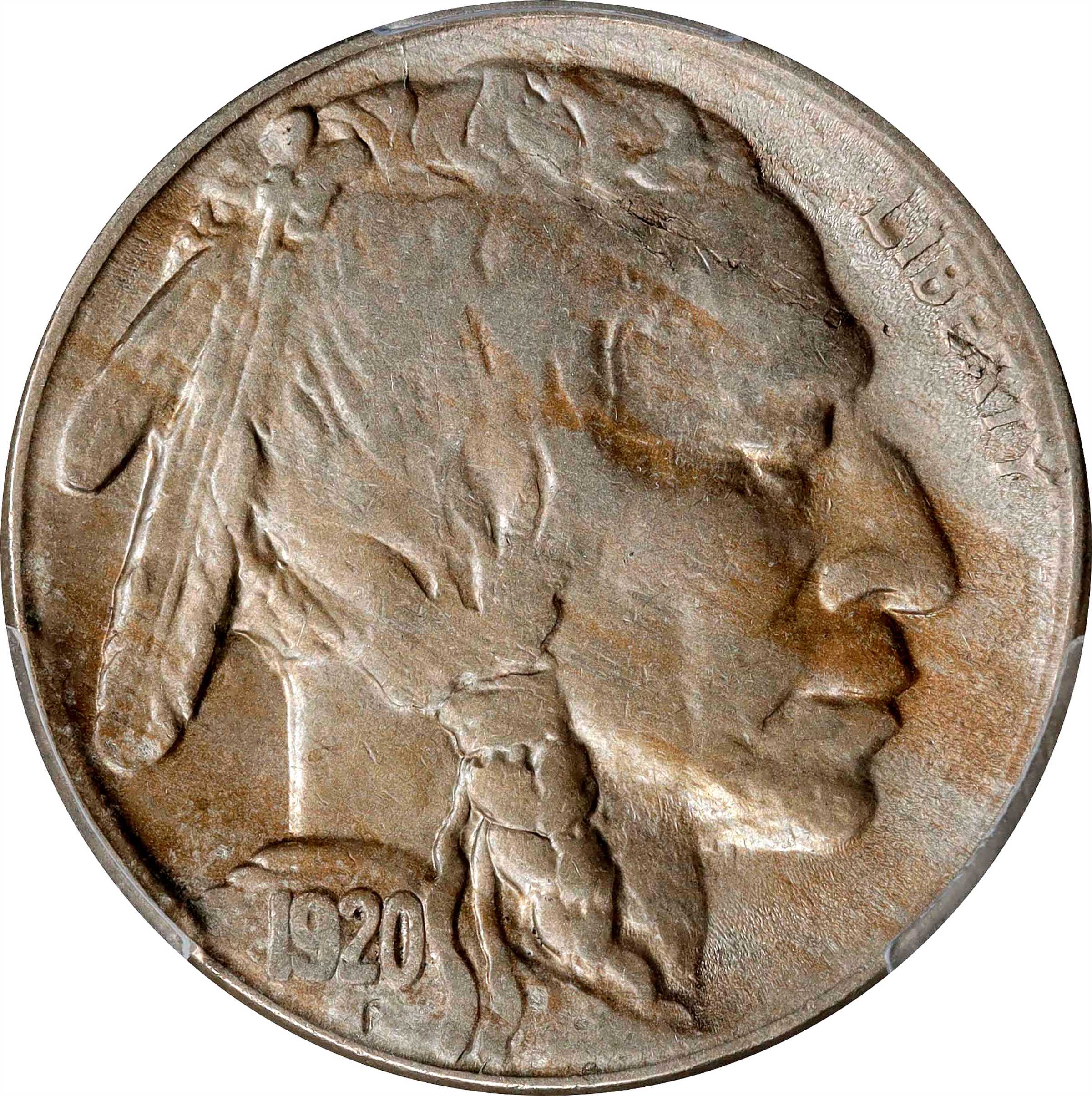 1920-S Buffalo Nickel. AU Details--Damage (PCGS).