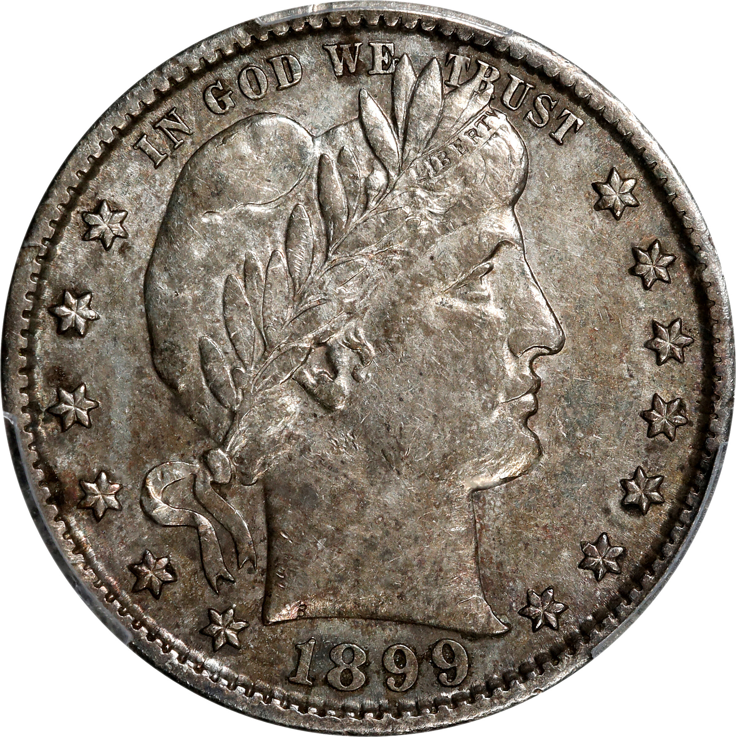 1899-S Barber Quarter. AU Details--Cleaned (PCGS).