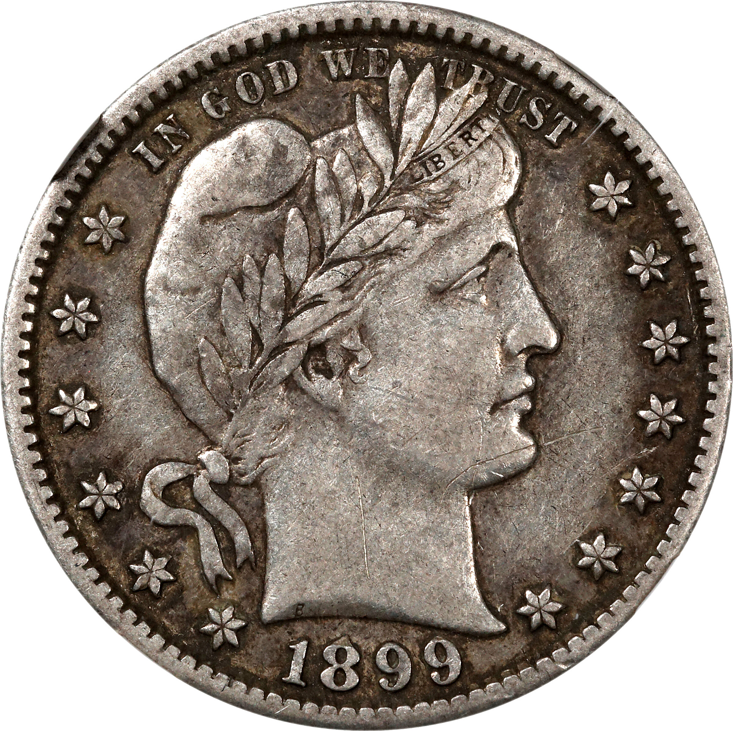 1899-S Barber Quarter. VF Details--Obverse Scratched (NGC).