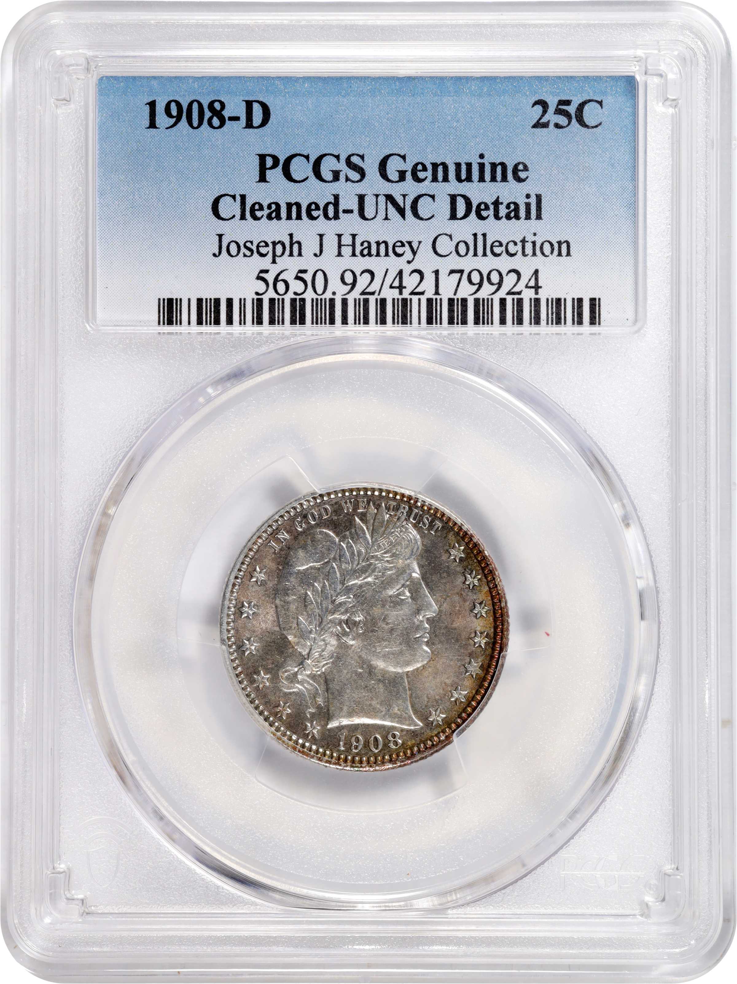 1908-D 25c AG3 thumbnail 3