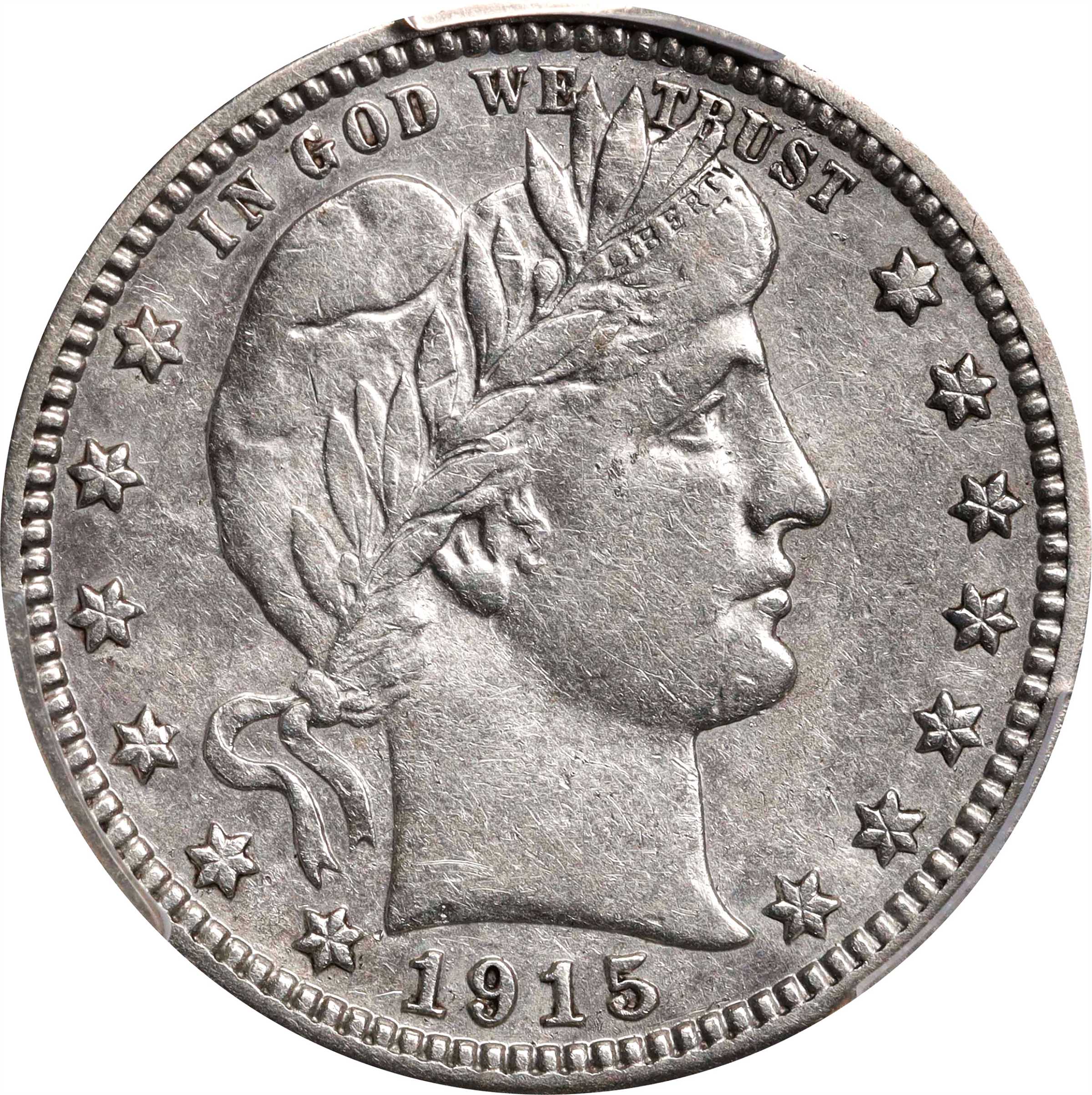 1915-S Barber Quarter. EF Details--Cleaned (PCGS).