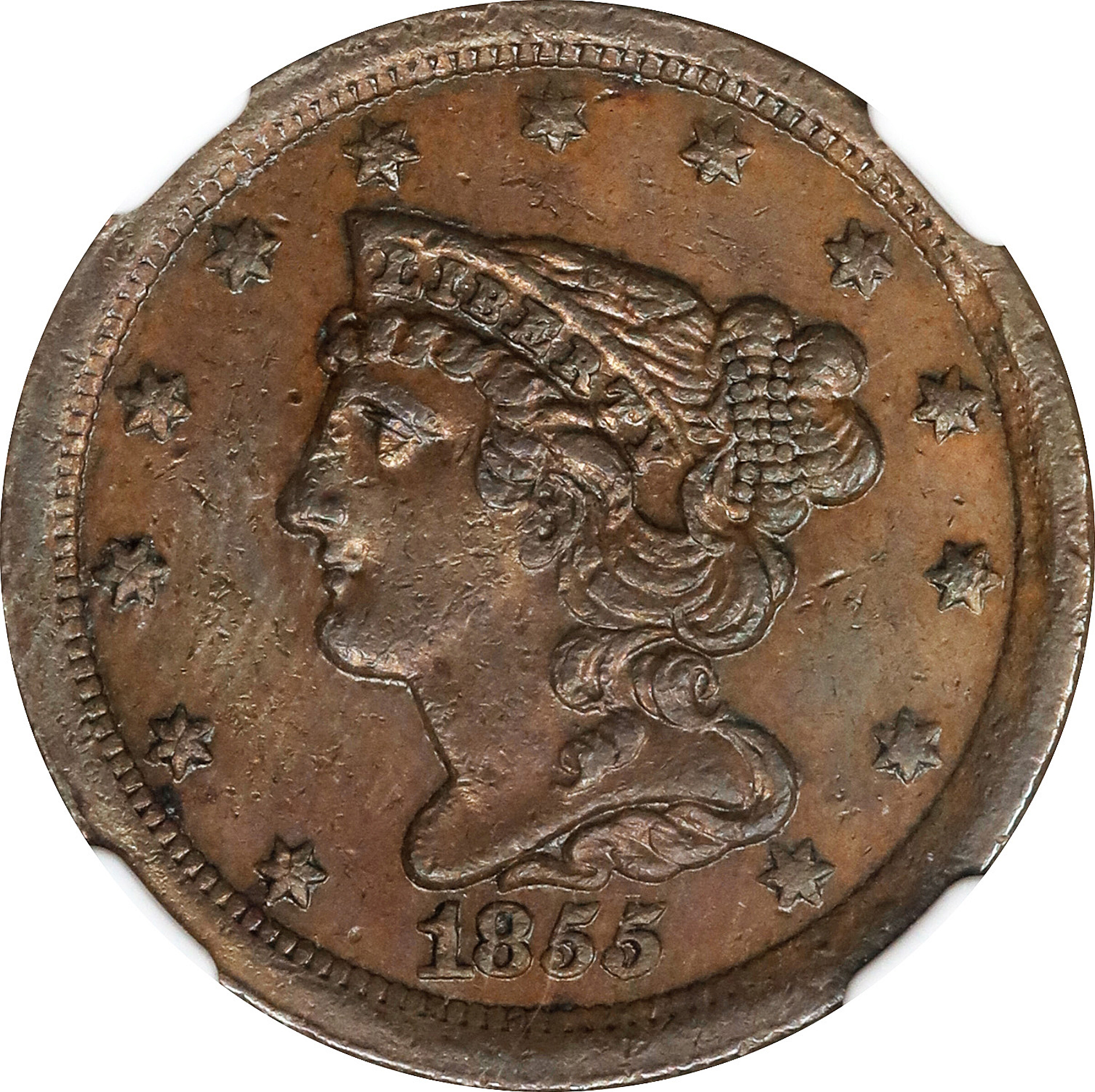 1855 1/2c C-1 MS BN G4 BN thumbnail 5