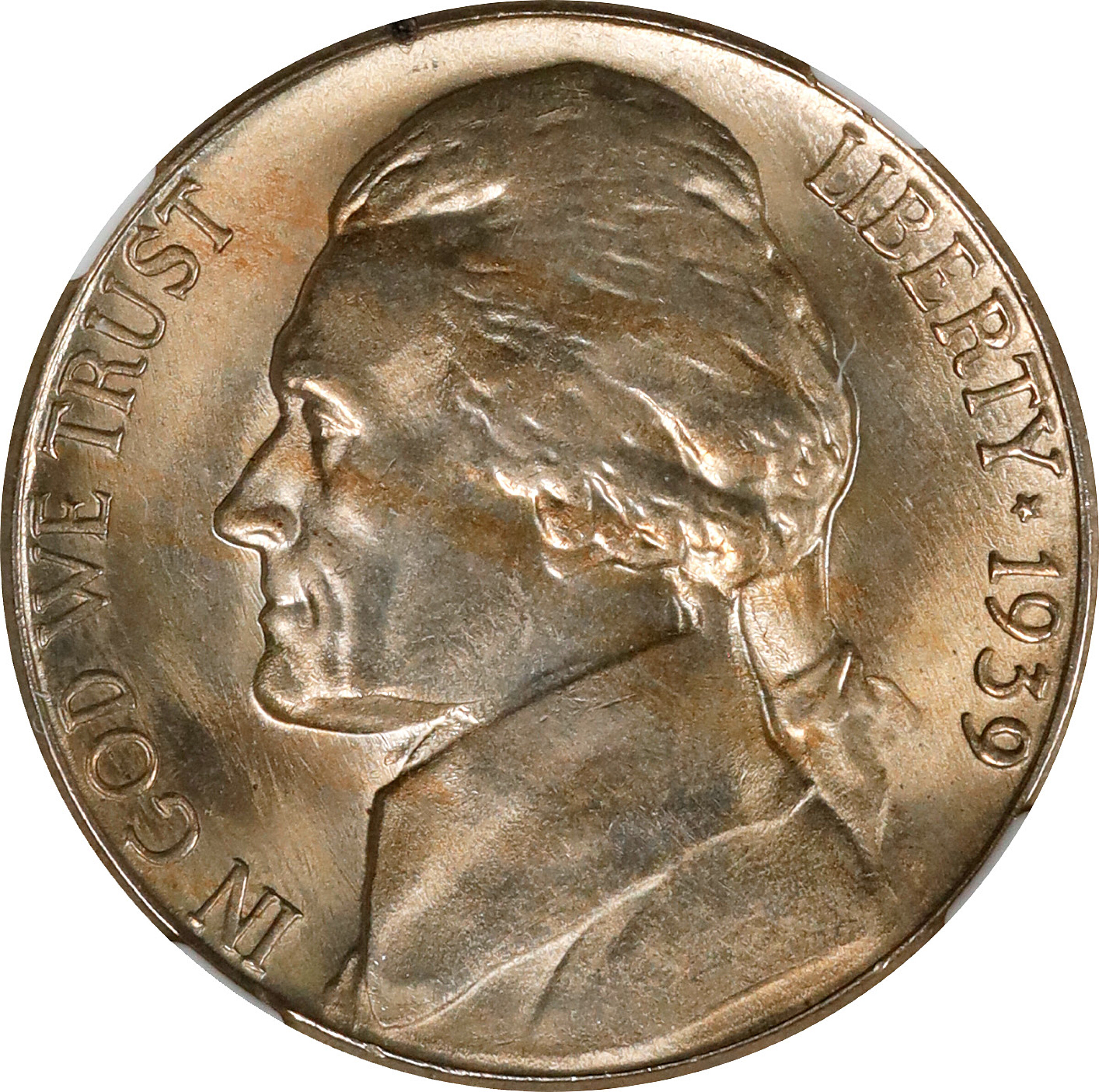 1939-S Jefferson Nickel. Reverse of 1938. MS-66 5FS (NGC).
