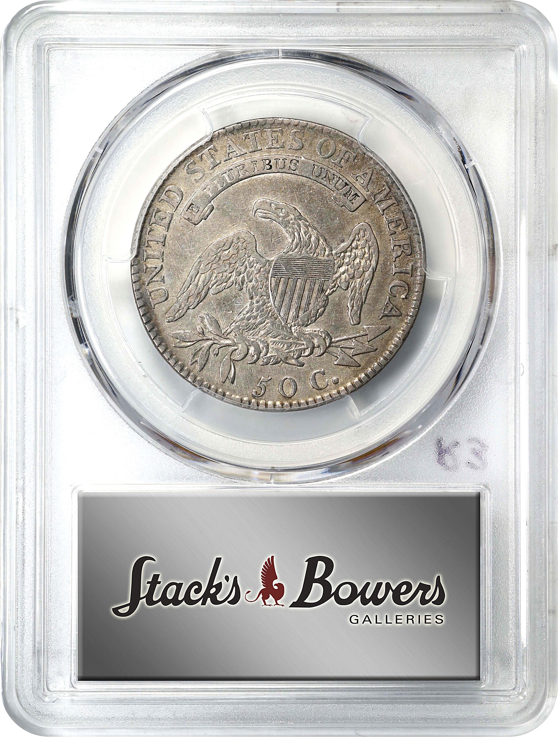 1818 50c O-104a AG3 CAC thumbnail 14