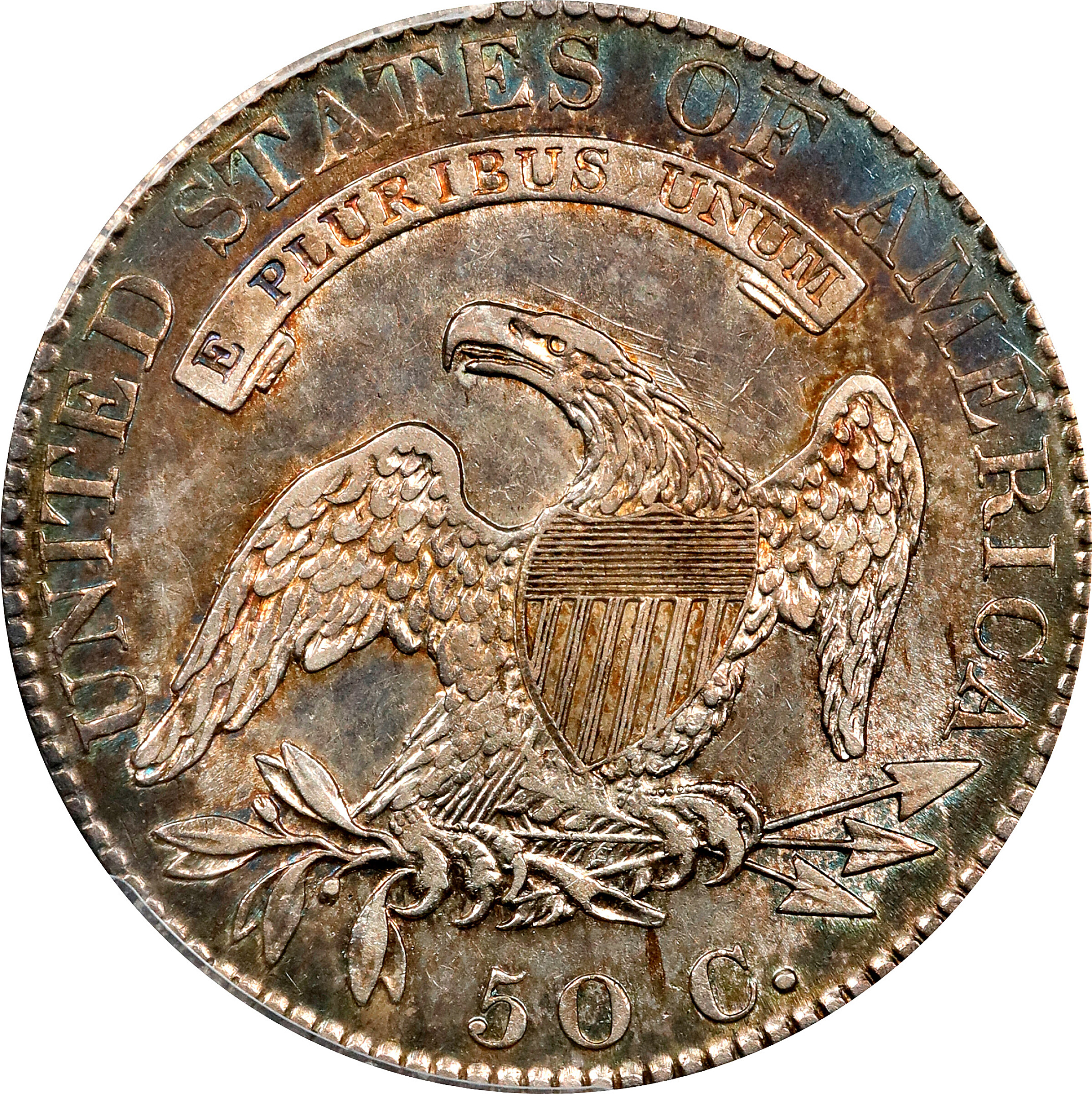 1819 50c O-115 AU53 thumbnail 3