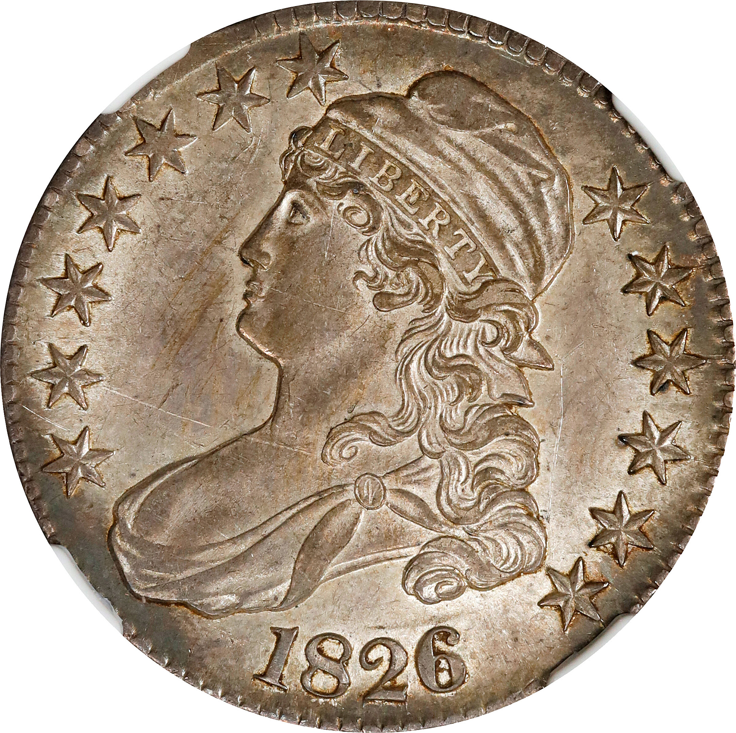 1826 Capped Bust Half Dollar. O-102. AU-58 (NGC).