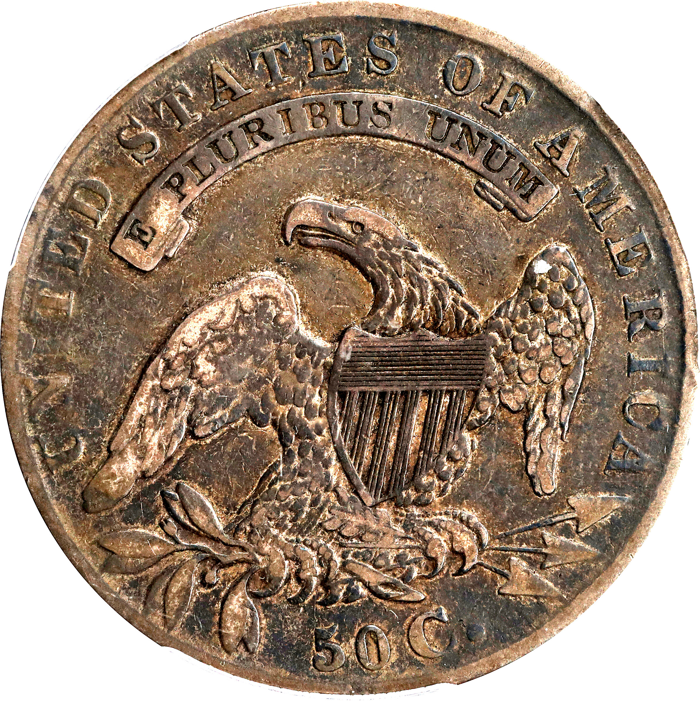 1834 50c Small Date, Small Letters, O-120 G6 thumbnail 2