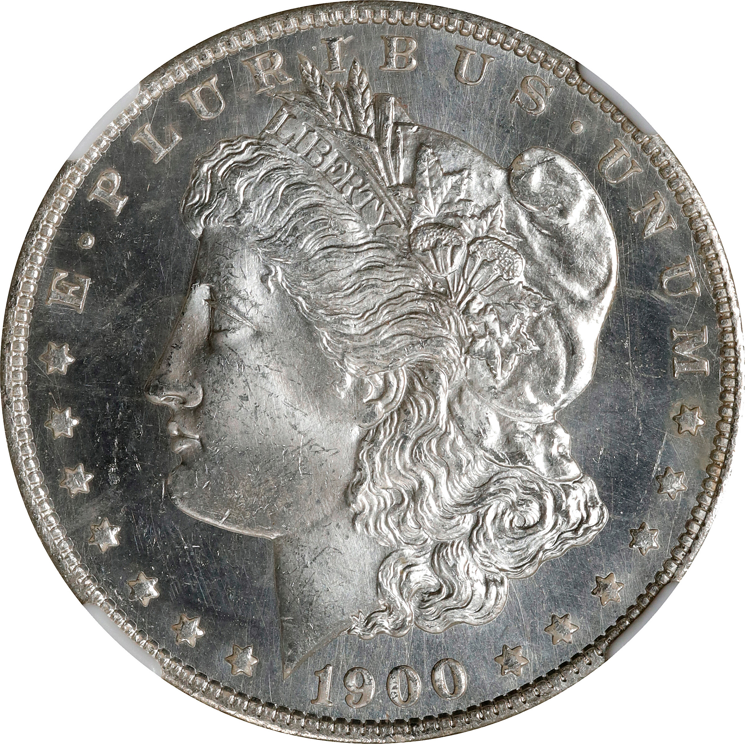 1900-O Morgan Silver Dollar. MS-65 PL (NGC).