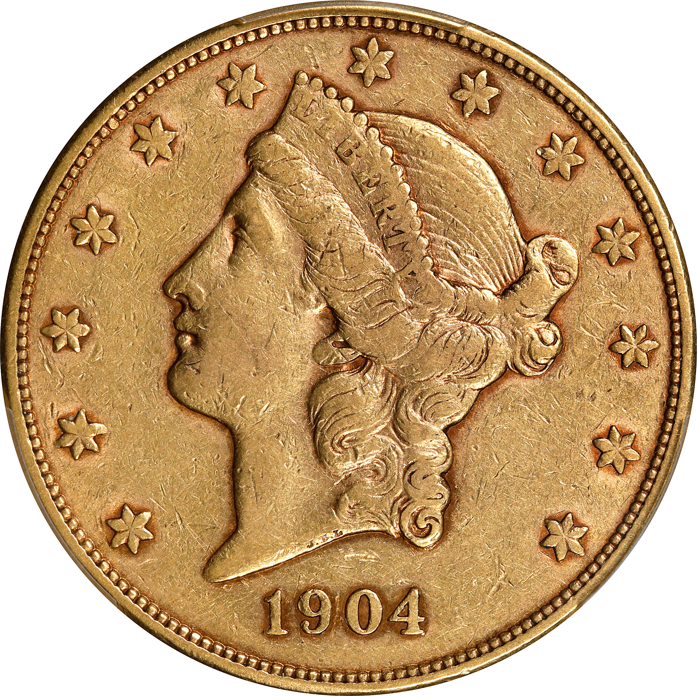 1904-S Liberty Head Double Eagle. EF-45 (PCGS).